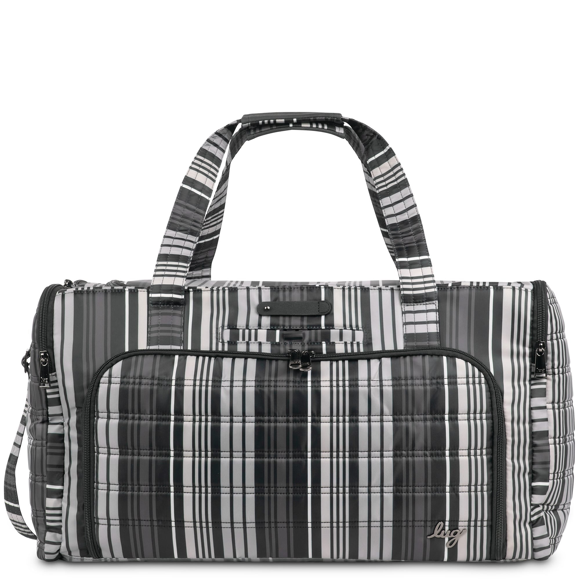 Trolley Duffel Bag - LOVE STRIPE BLACK - TrolleyDuffel_Love_Stripe_Black_01