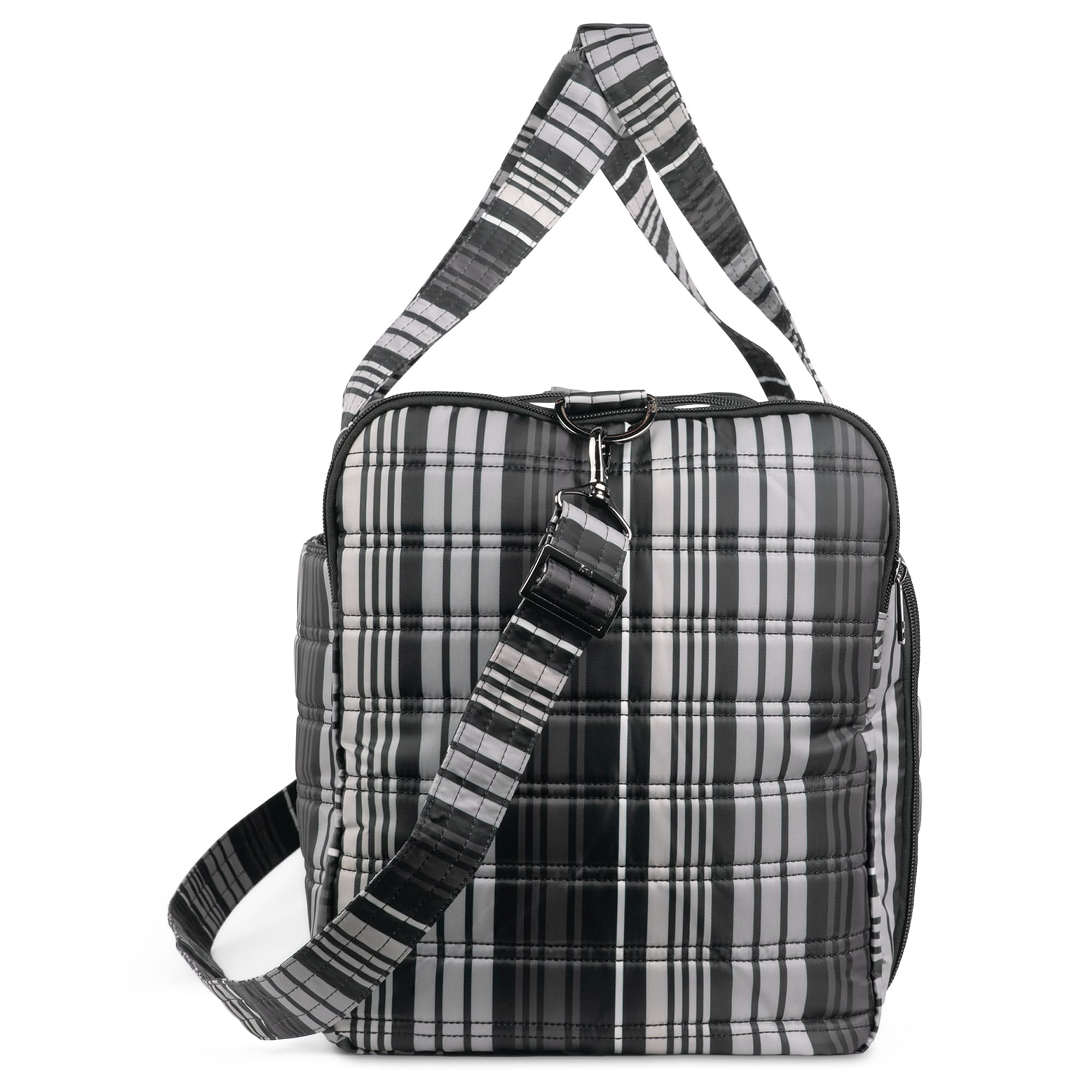 Trolley Duffel Bag - LOVE STRIPE BLACK - TrolleyDuffel_Love_Stripe_Black_03