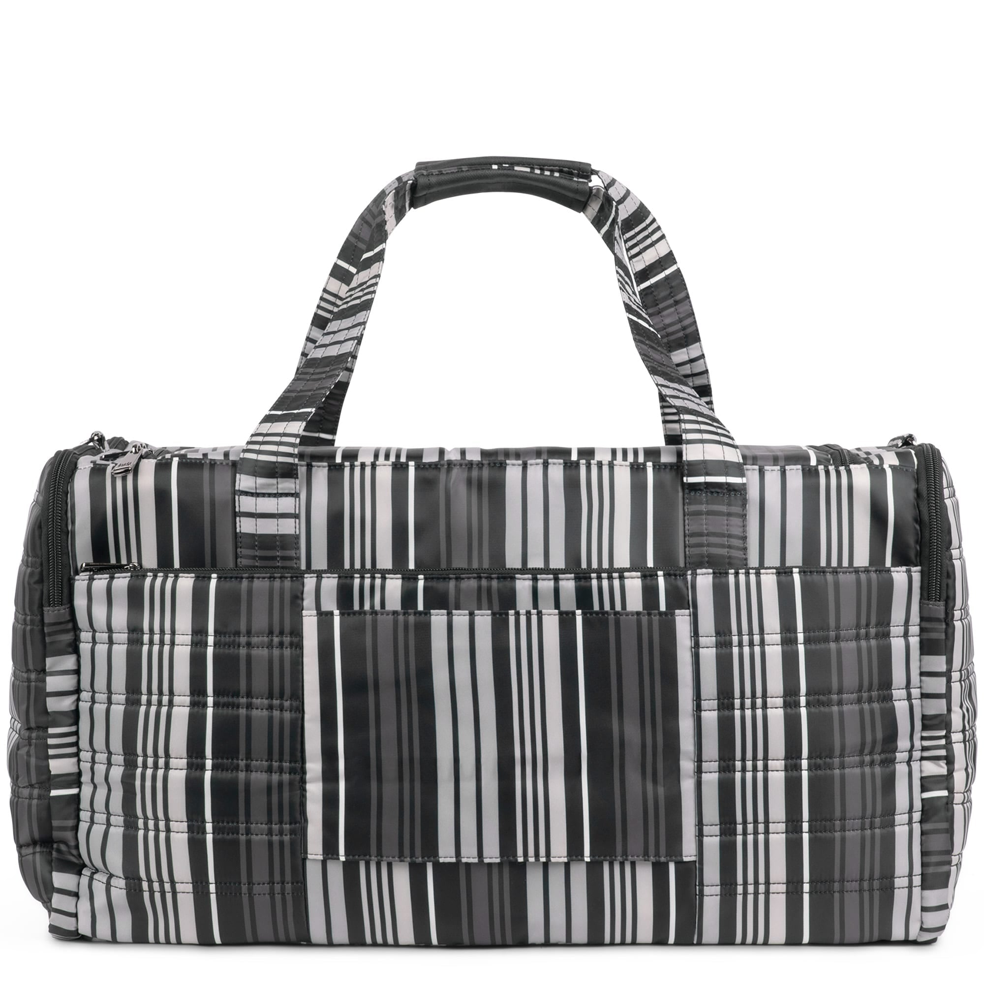 Trolley Duffel Bag - LOVE STRIPE BLACK - TrolleyDuffel_Love_Stripe_Black_04