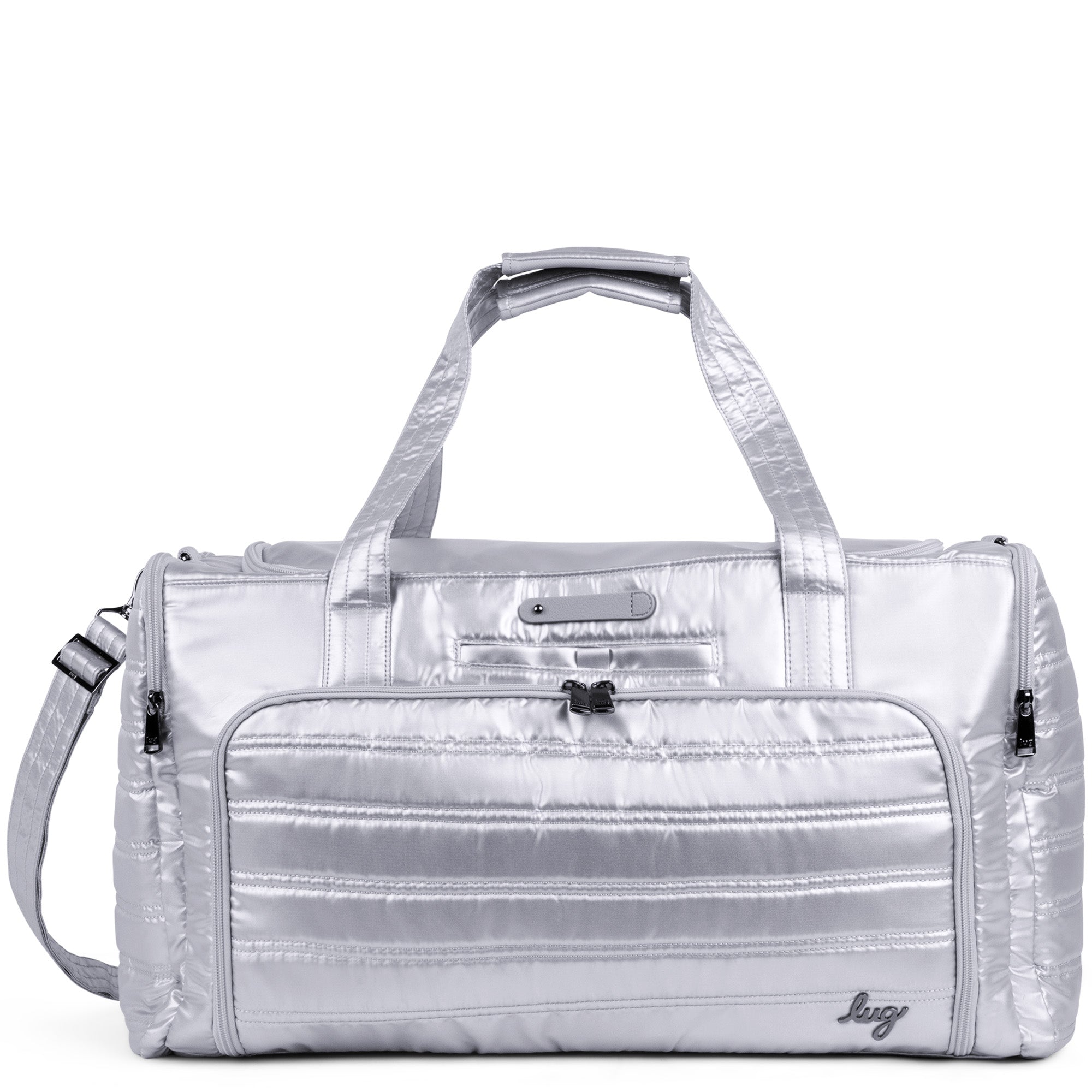 Trolley Duffel Bag - METALLIC SILVER - TrolleyDuffel_Metallic_Silver_01