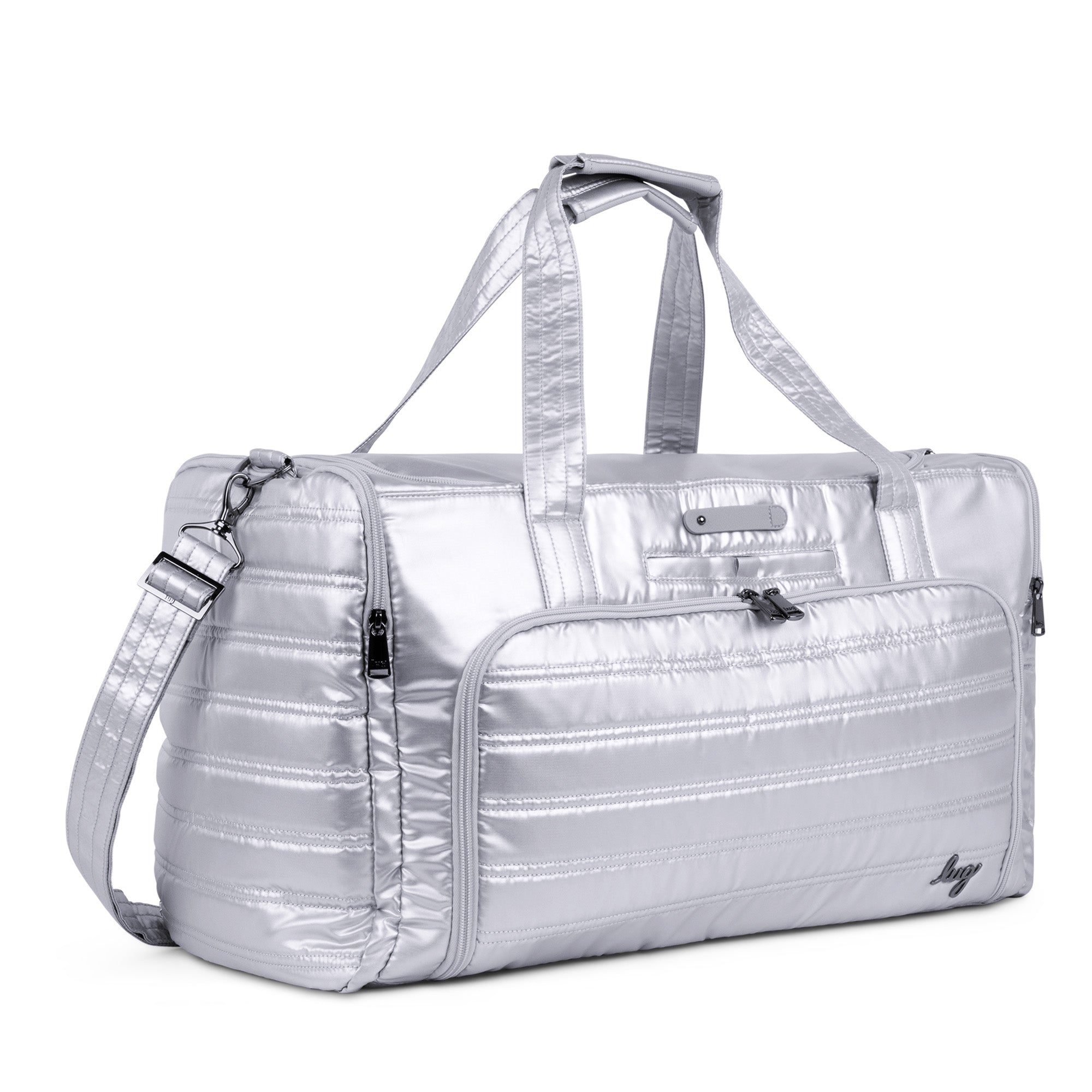 Trolley Duffel Bag - METALLIC SILVER - TrolleyDuffel_Metallic_Silver_02