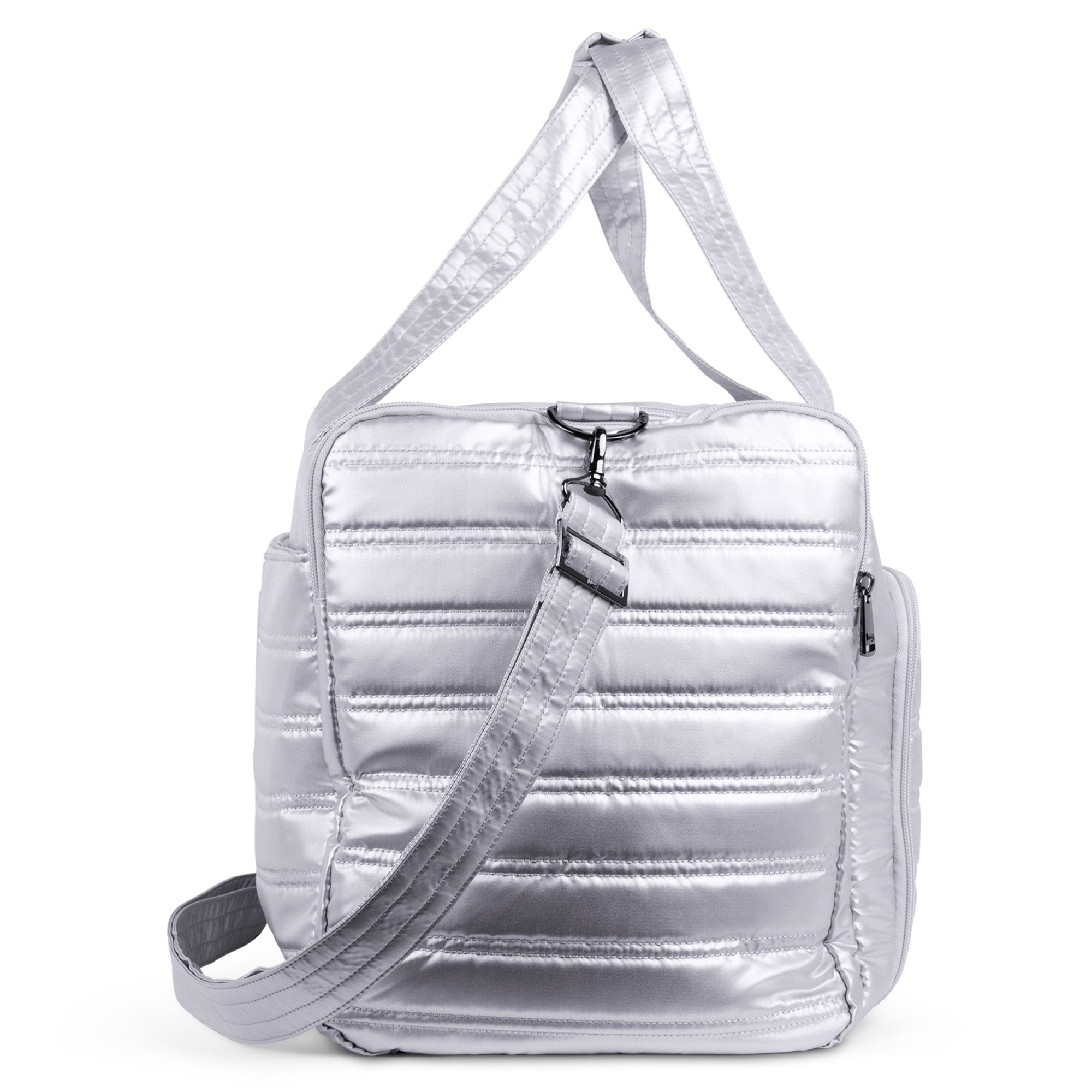 Trolley Duffel Bag - METALLIC SILVER - TrolleyDuffel_Metallic_Silver_03