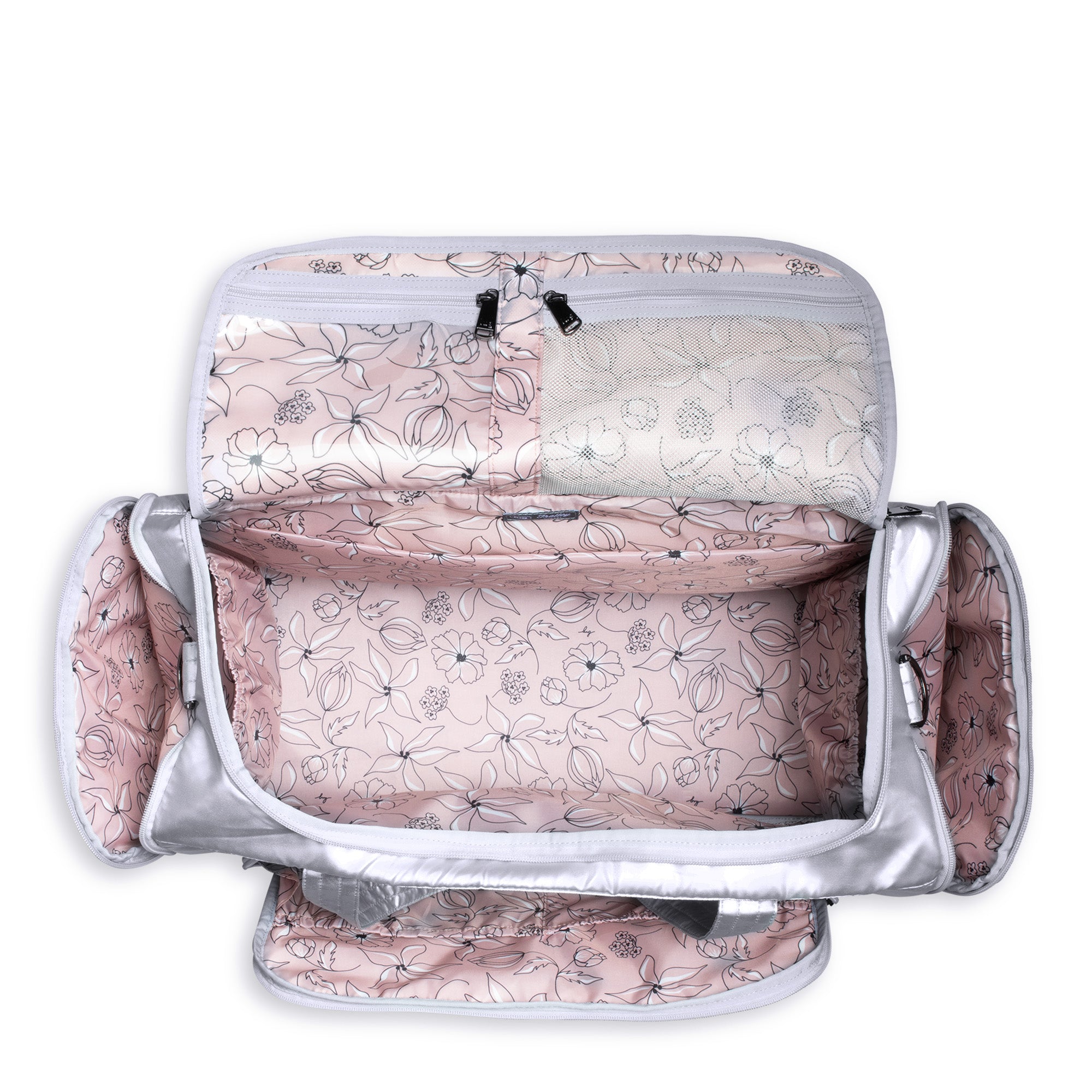 Trolley Duffel Bag - METALLIC SILVER - TrolleyDuffel_Metallic_Silver_05