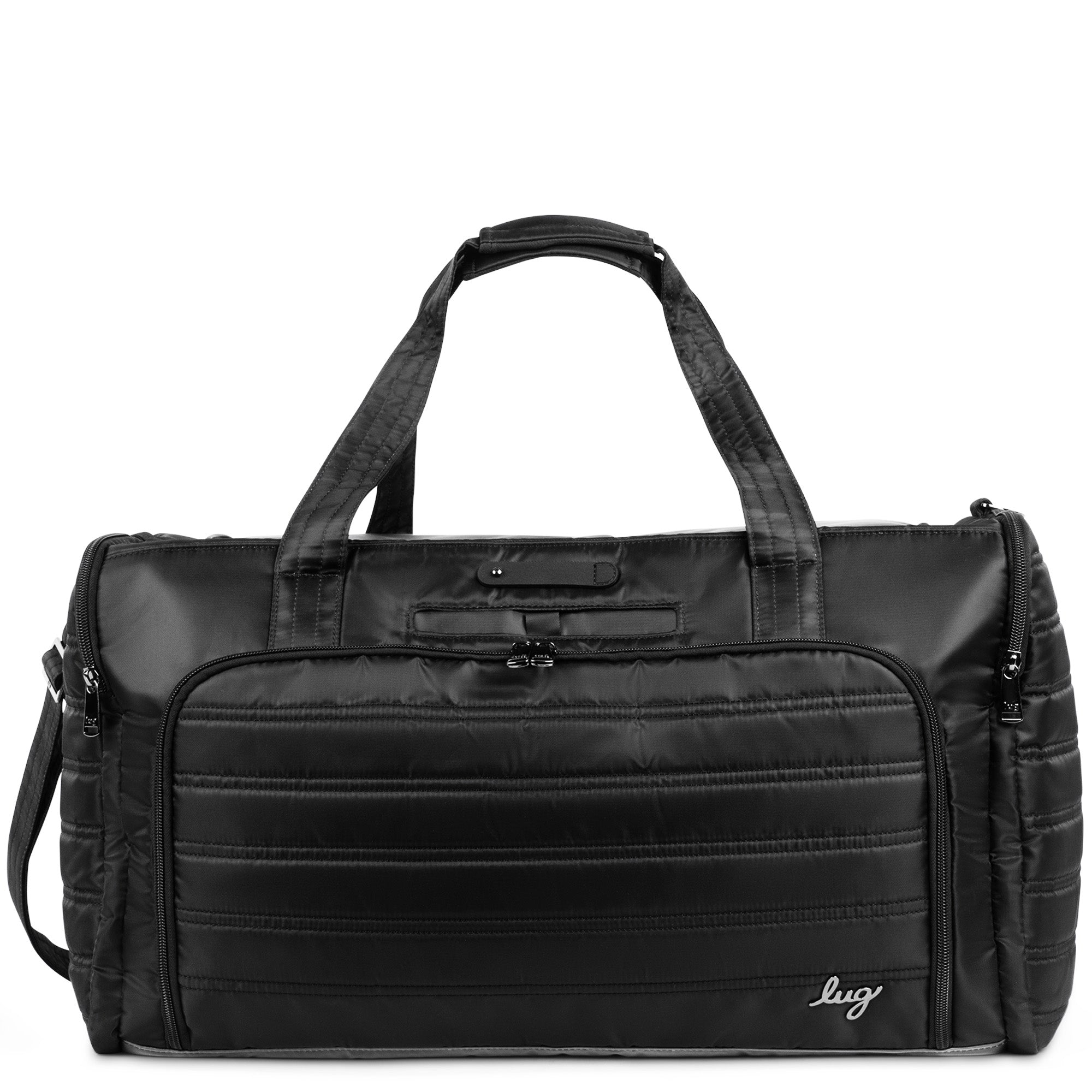Trolley Duffel Bag - METALLIC SILVER - TrolleyDuffel_Midnight_Black_01