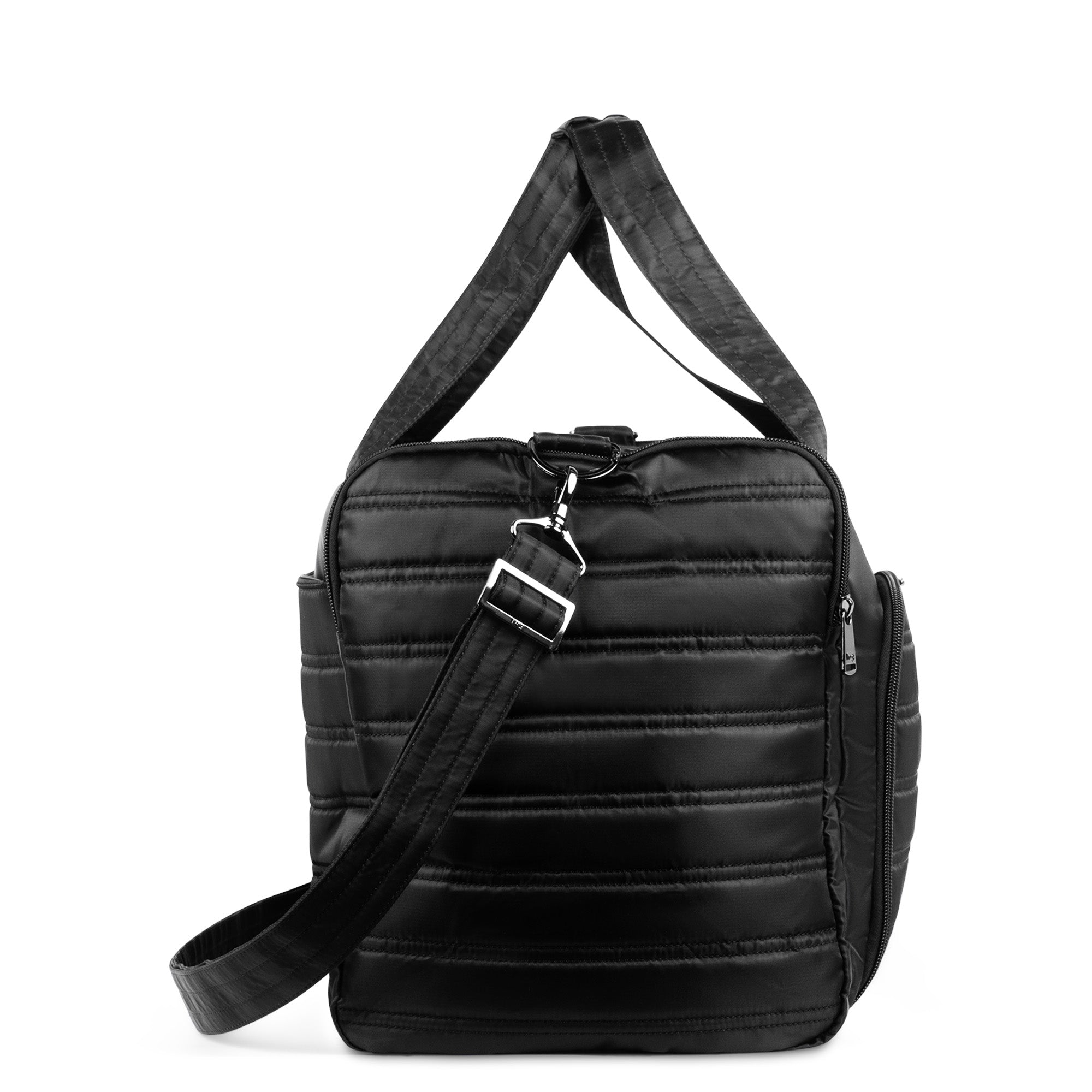 Trolley Duffel Bag - METALLIC SILVER - TrolleyDuffel_Midnight_Black_03