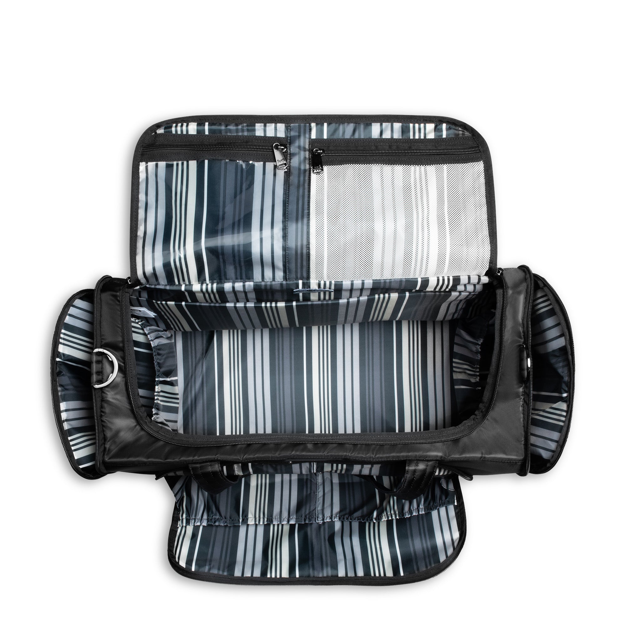 Trolley Duffel Bag - METALLIC SILVER - TrolleyDuffel_Midnight_Black_05