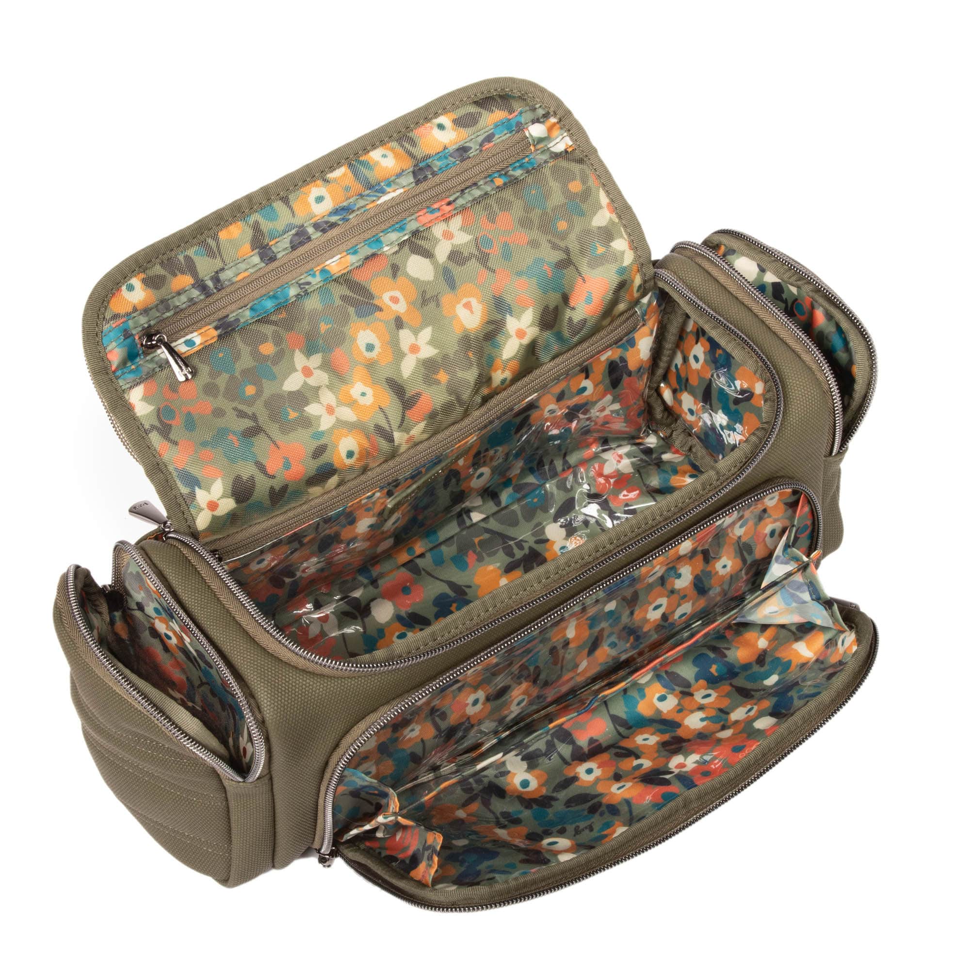 Trolley Matte Luxe VL Cosmetic Case - OLIVE - TrolleyMatteVL_Olive_05