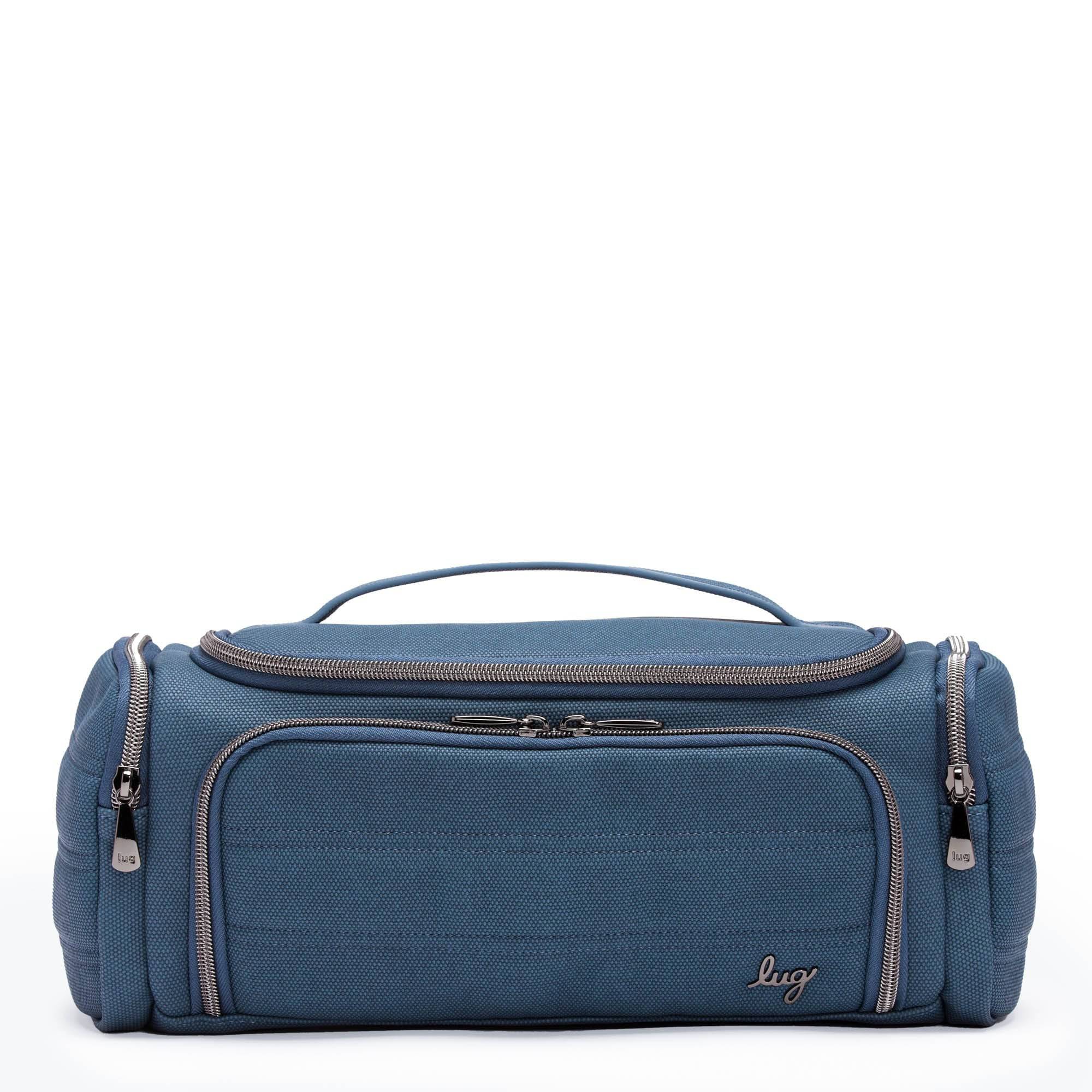 Trolley Matte Luxe VL Cosmetic Case - SLATE BLUE - TrolleyMatteVL_Slate_01