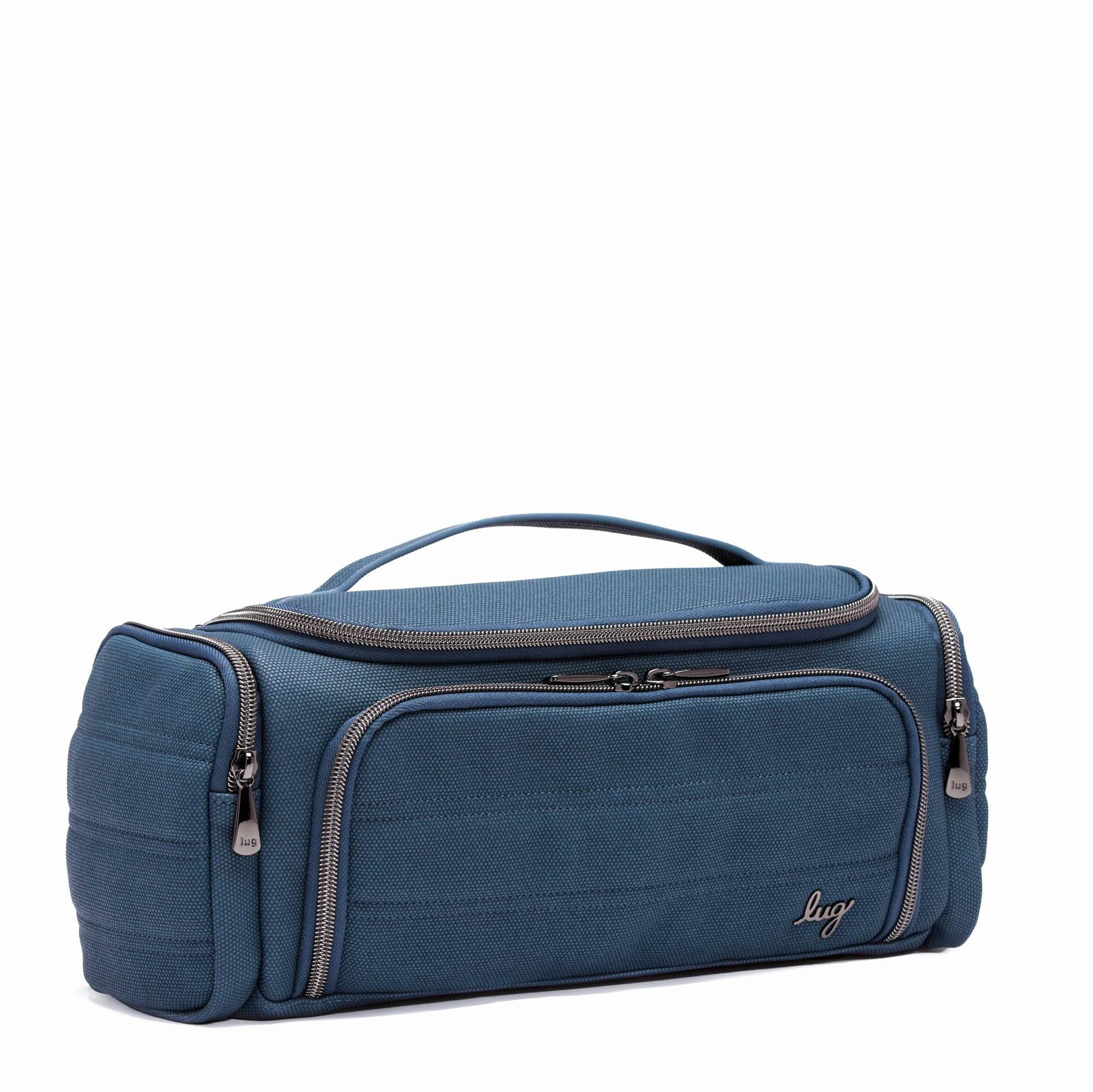 Trolley Matte Luxe VL Cosmetic Case - SLATE BLUE - TrolleyMatteVL_Slate_02