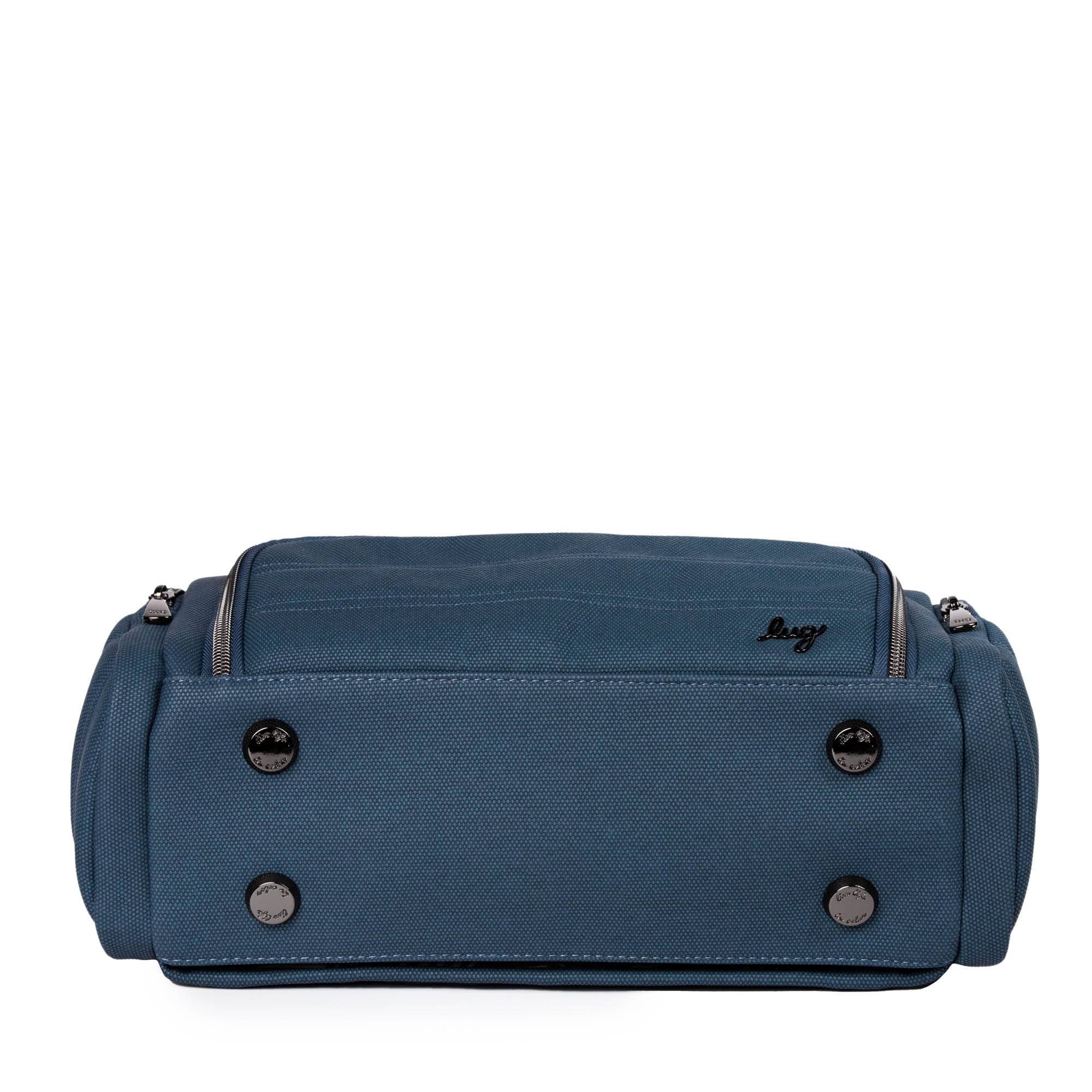 Trolley Matte Luxe VL Cosmetic Case - SLATE BLUE - TrolleyMatteVL_Slate_06