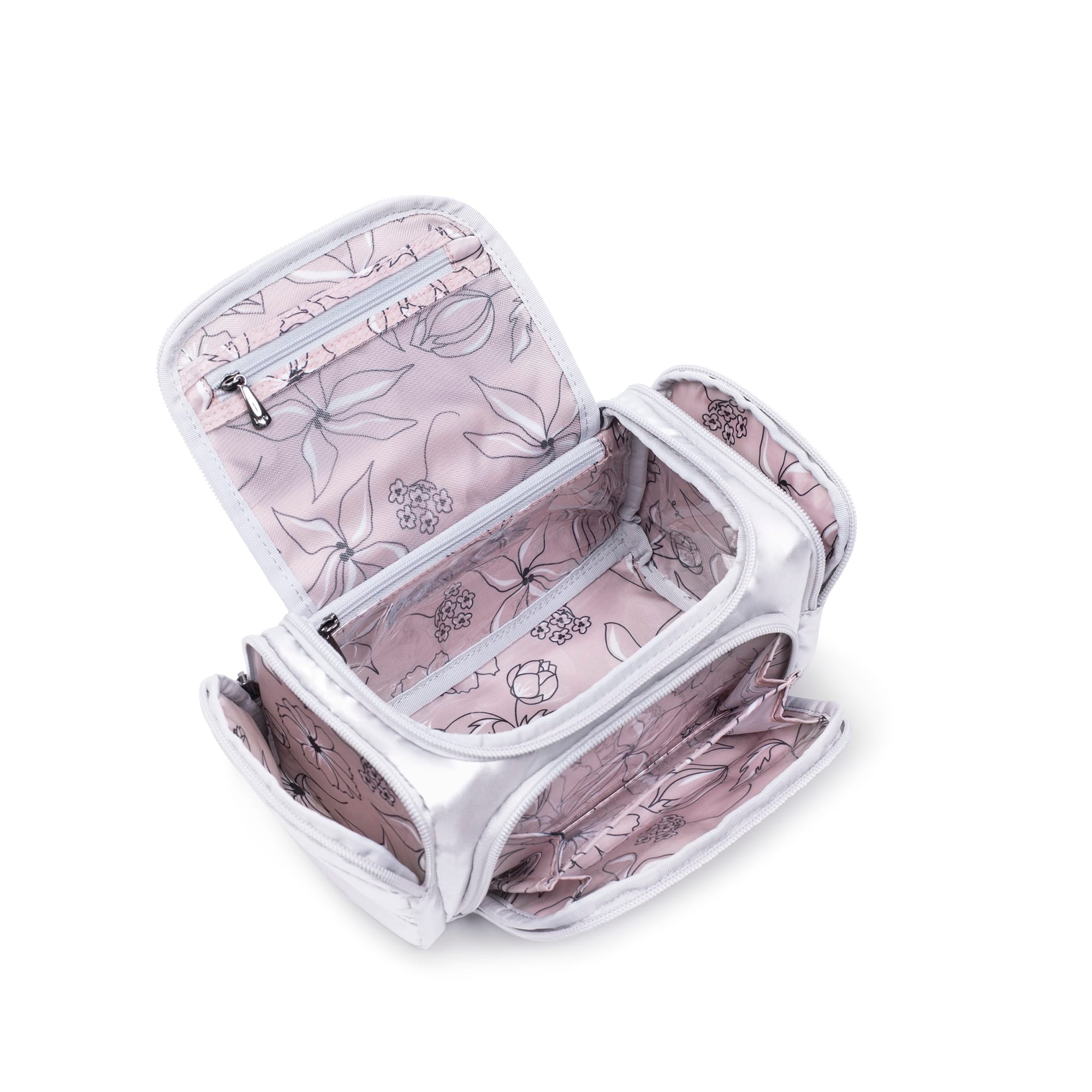 Trolley Mini Cosmetic Case - METALLIC SILVER - TrolleyMini_MetallicSilver_05