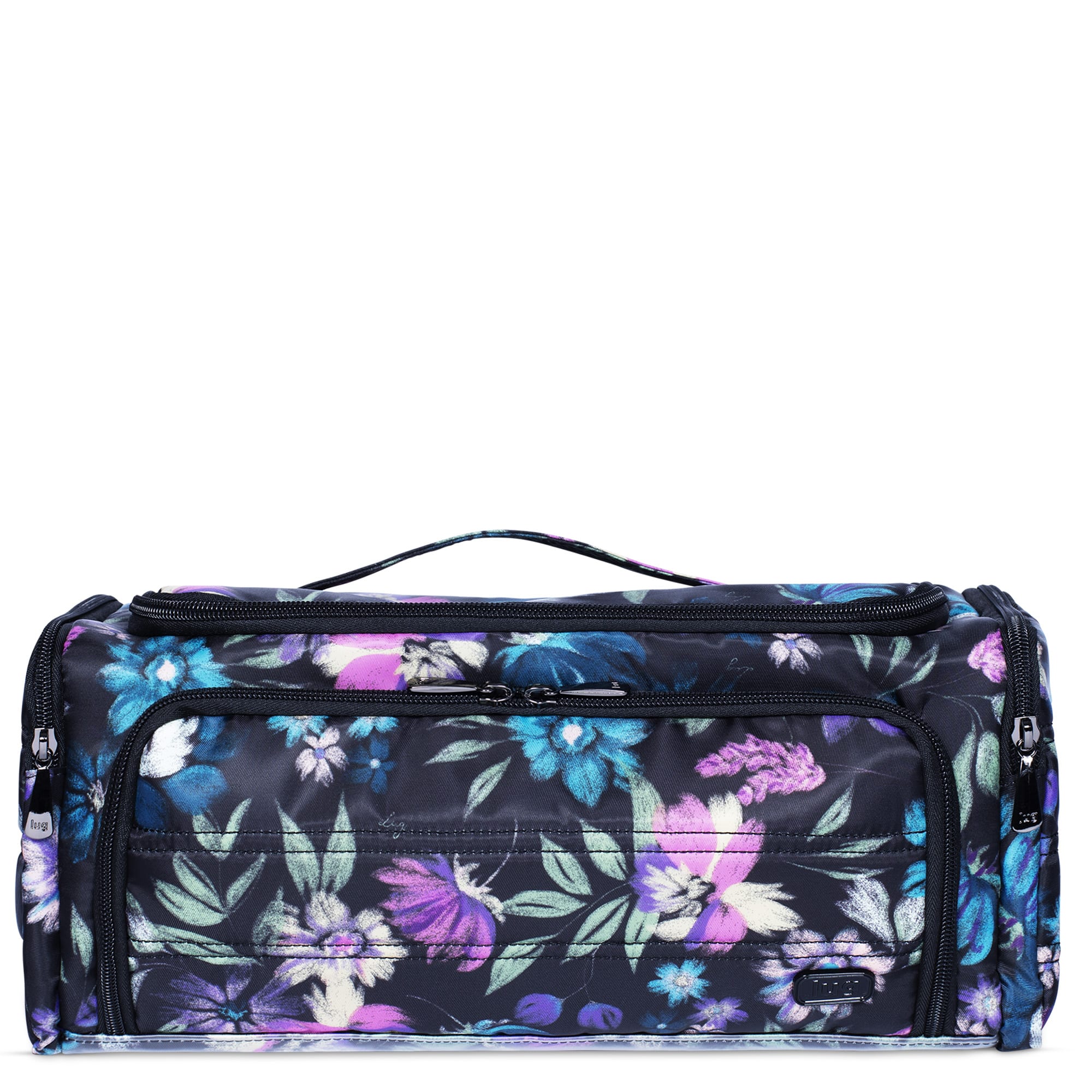 Trolley XL Cosmetic Case - BLOOM BLACK - TrolleyXL_BloomBlack_01
