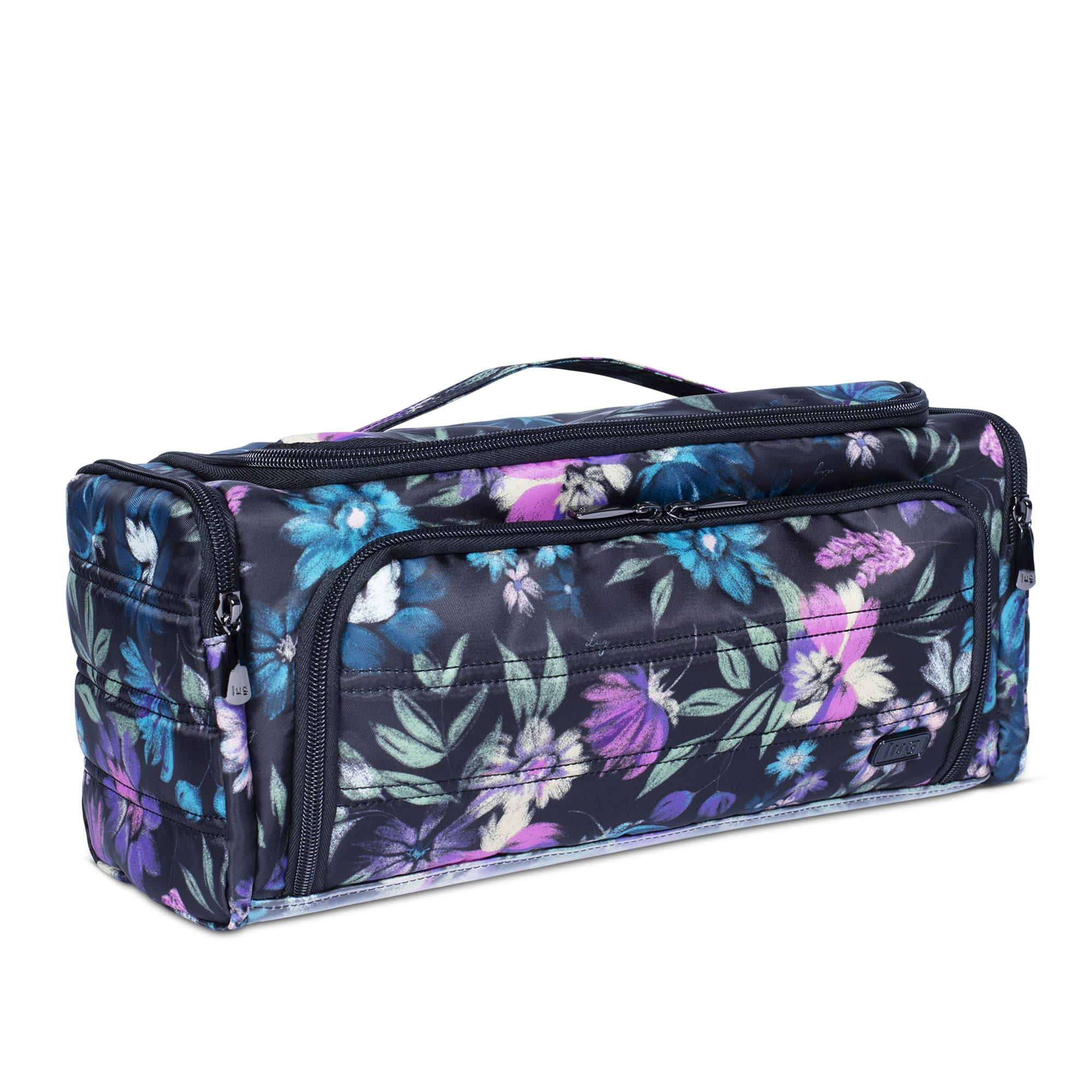 Trolley XL Cosmetic Case - BLOOM BLACK - TrolleyXL_BloomBlack_02