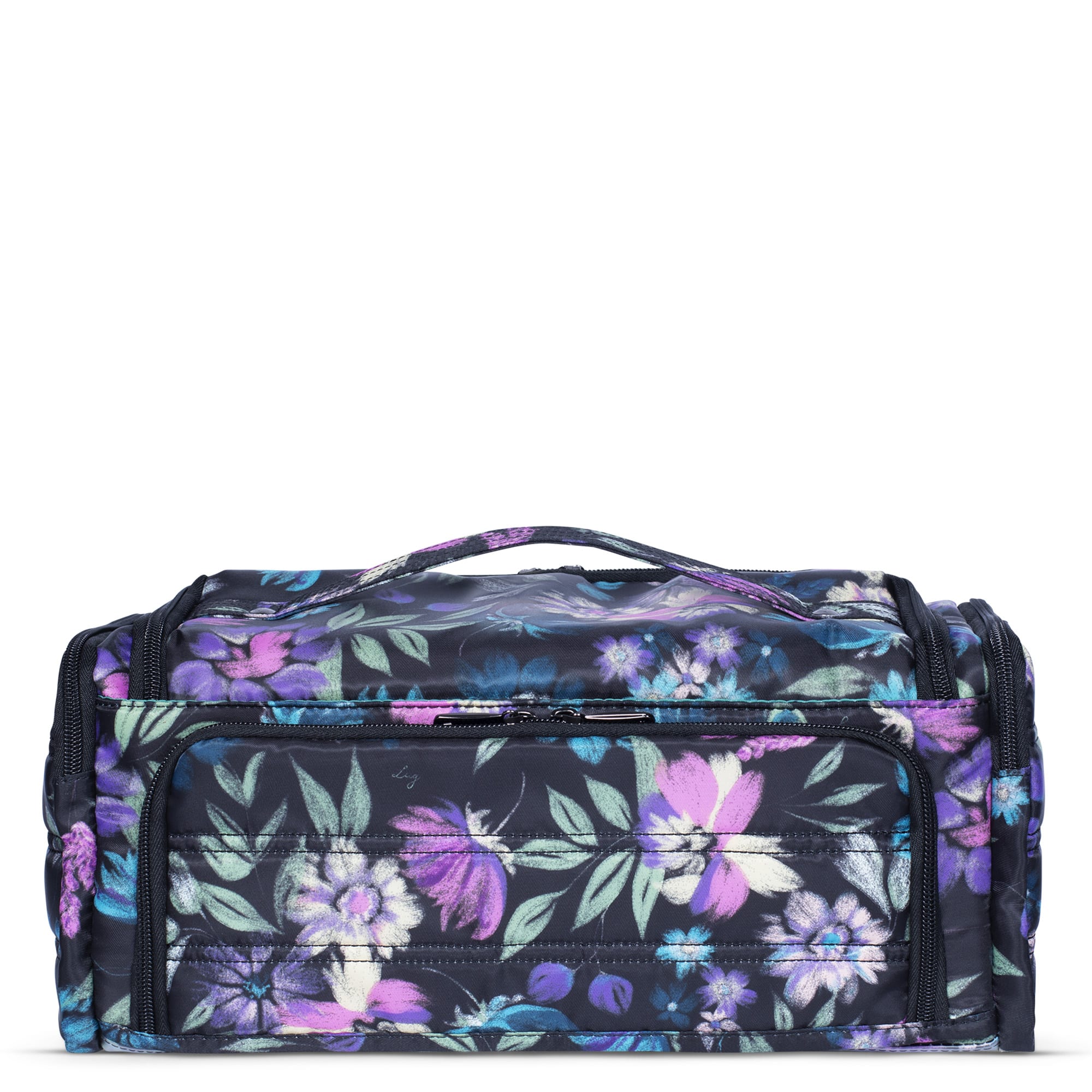 Trolley XL Cosmetic Case - BLOOM BLACK - TrolleyXL_BloomBlack_04