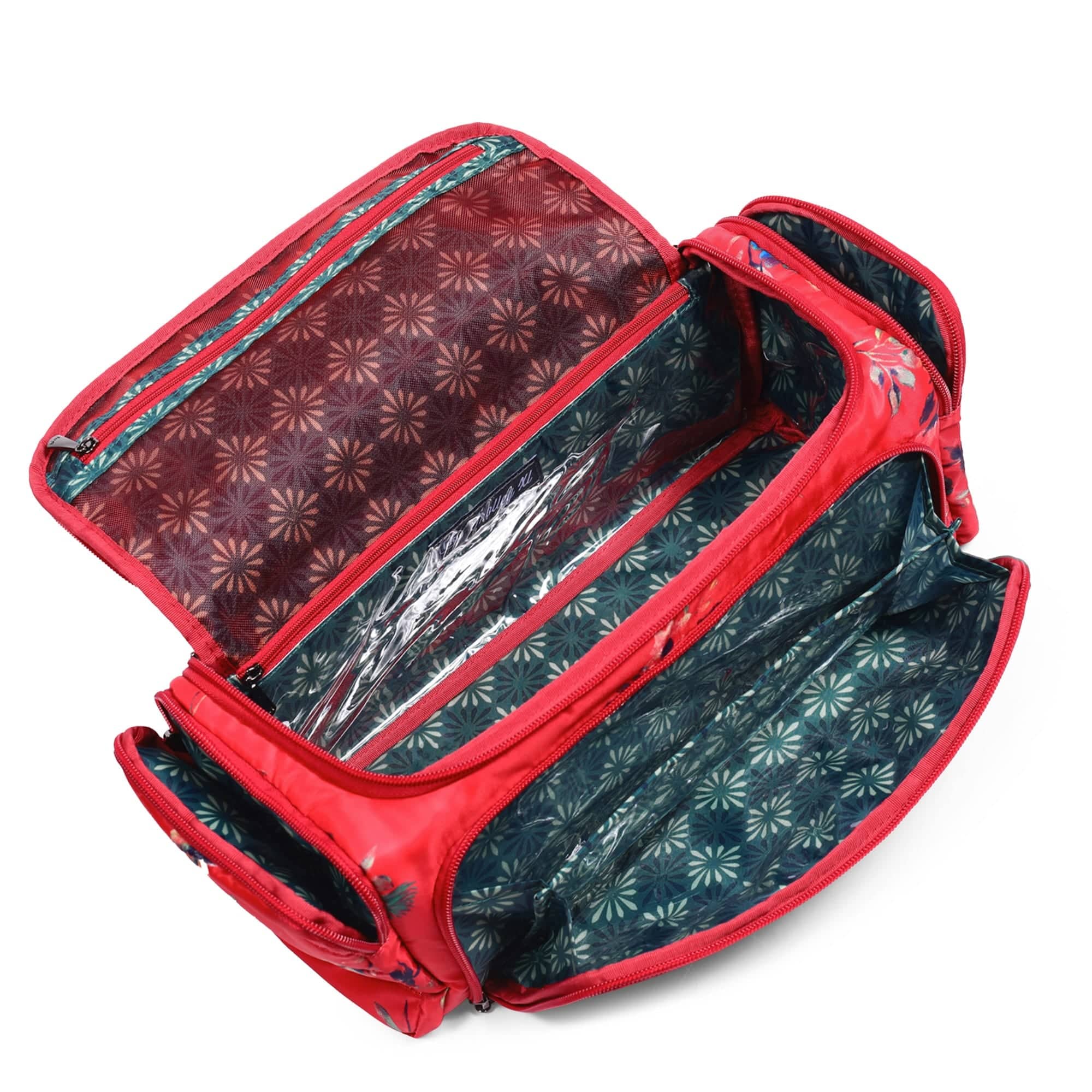 Trolley XL Cosmetic Case - BOUQUET RED - TrolleyXL_BouquetRed_05