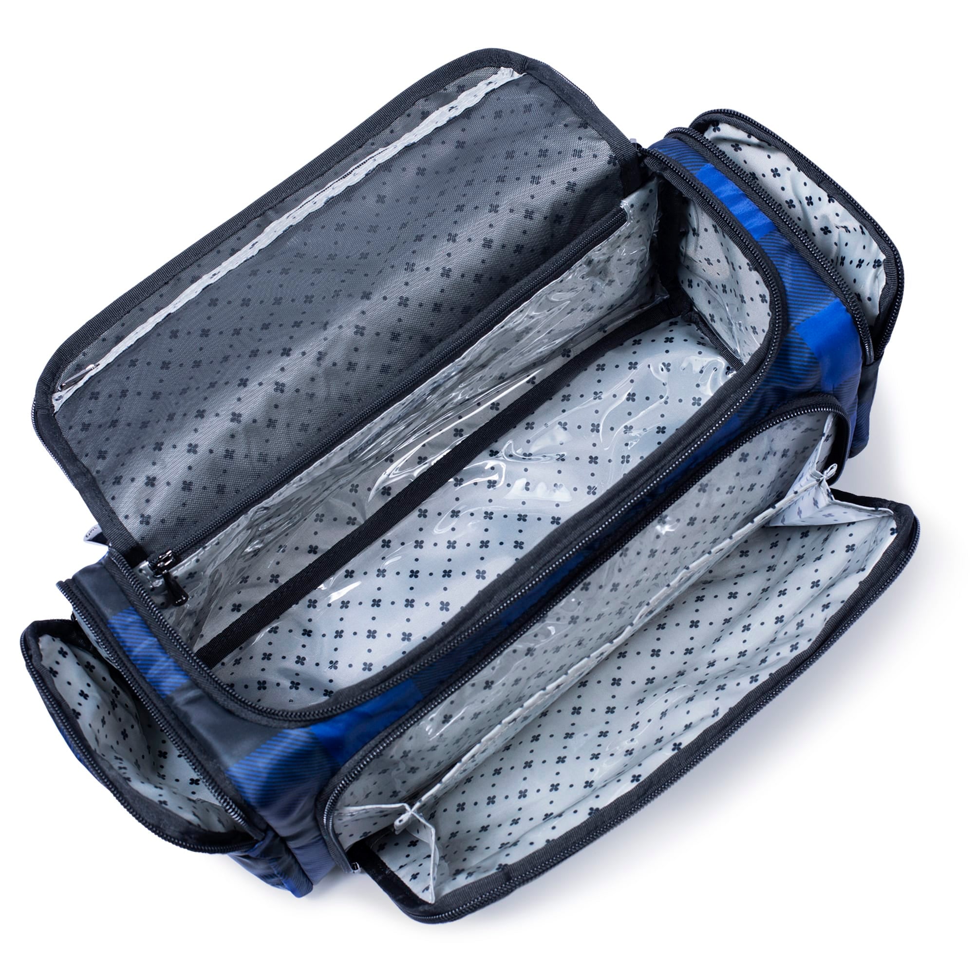 Trolley XL Cosmetic Case - BUFFALO CHECK BLUE - TrolleyXL_BuffaloCheckBlue_05