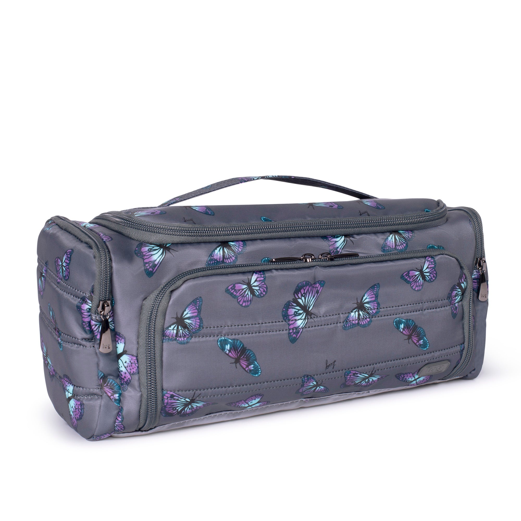 Trolley XL Cosmetic Case - BUTTERFLY GREY - TrolleyXL_Butterfley_Grey_02