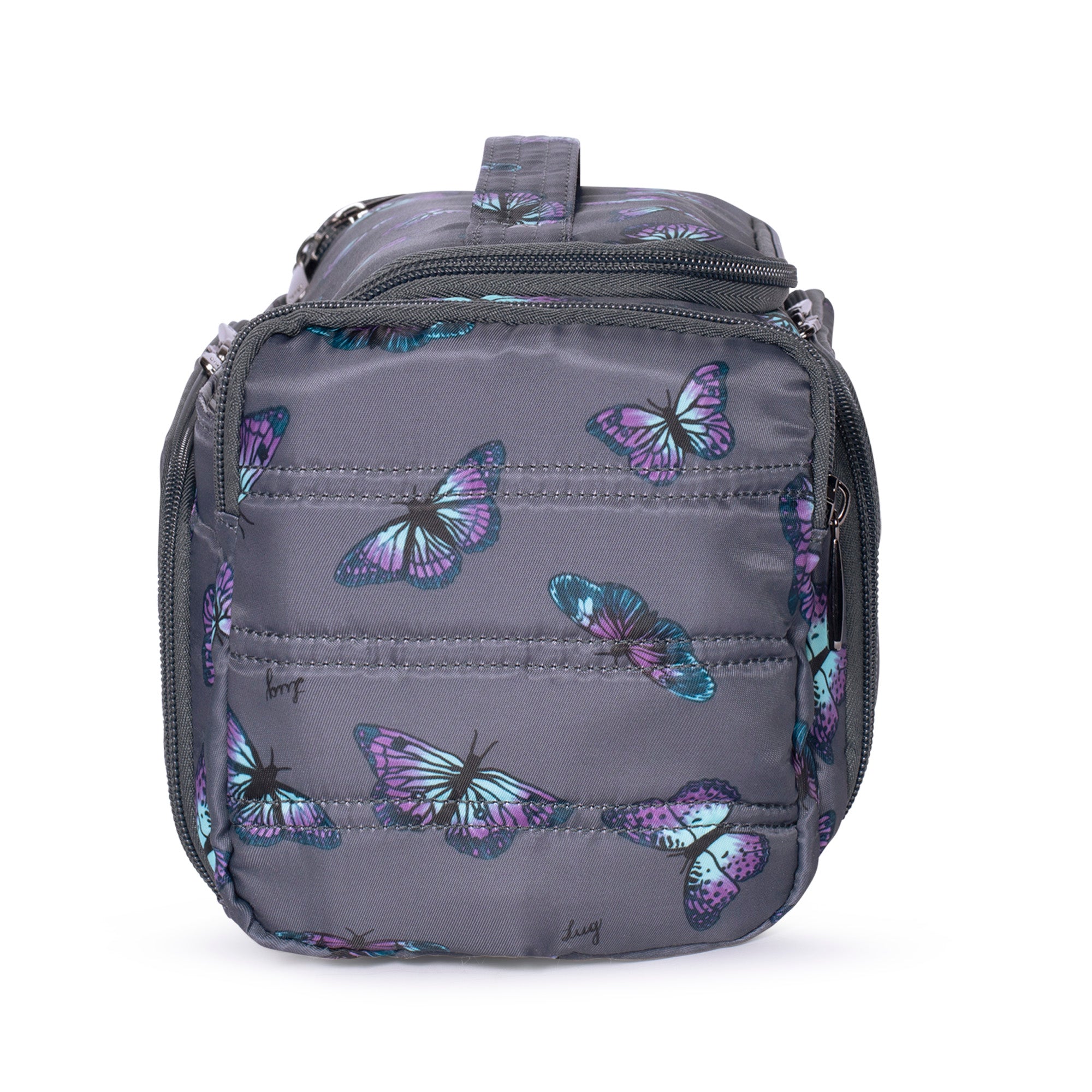 Trolley XL Cosmetic Case - BUTTERFLY GREY - TrolleyXL_Butterfley_Grey_03