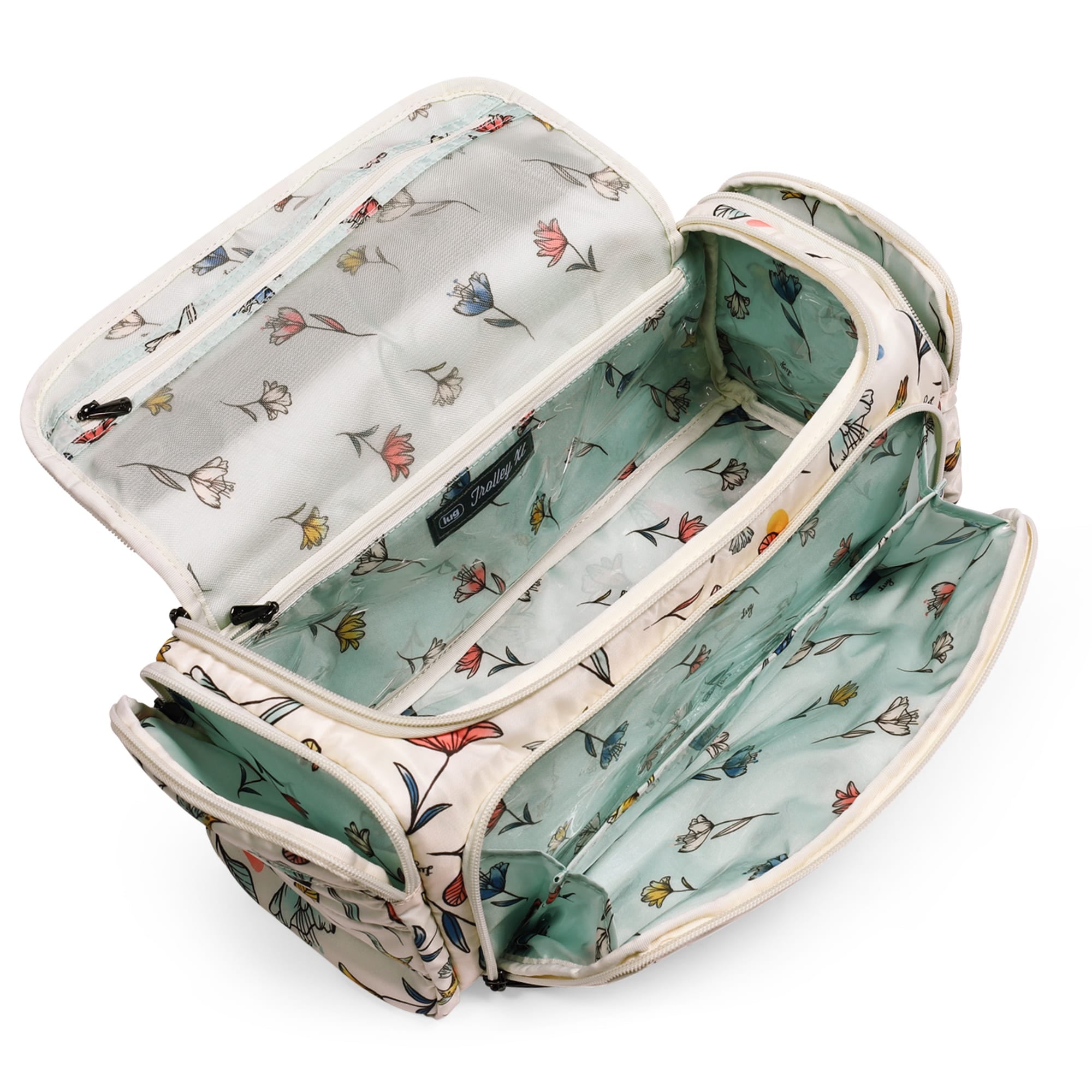 Trolley XL Cosmetic Case - HUMMINGBIRD FLORAL - TrolleyXL_HummingbirdFloral_05