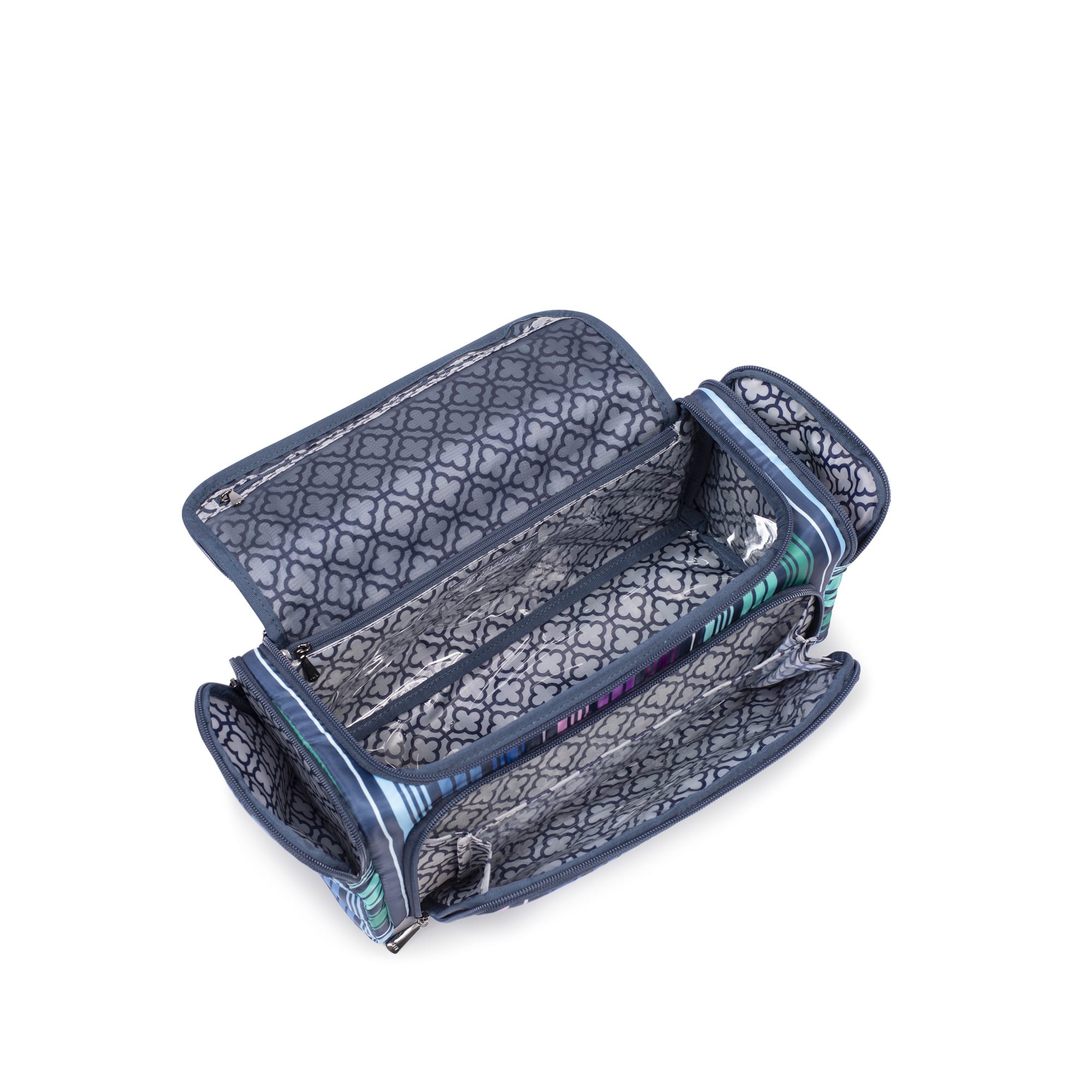 Trolley XL Cosmetic Case - LOVE STRIPE MULTI - TrolleyXL_LoveStraps_05_01