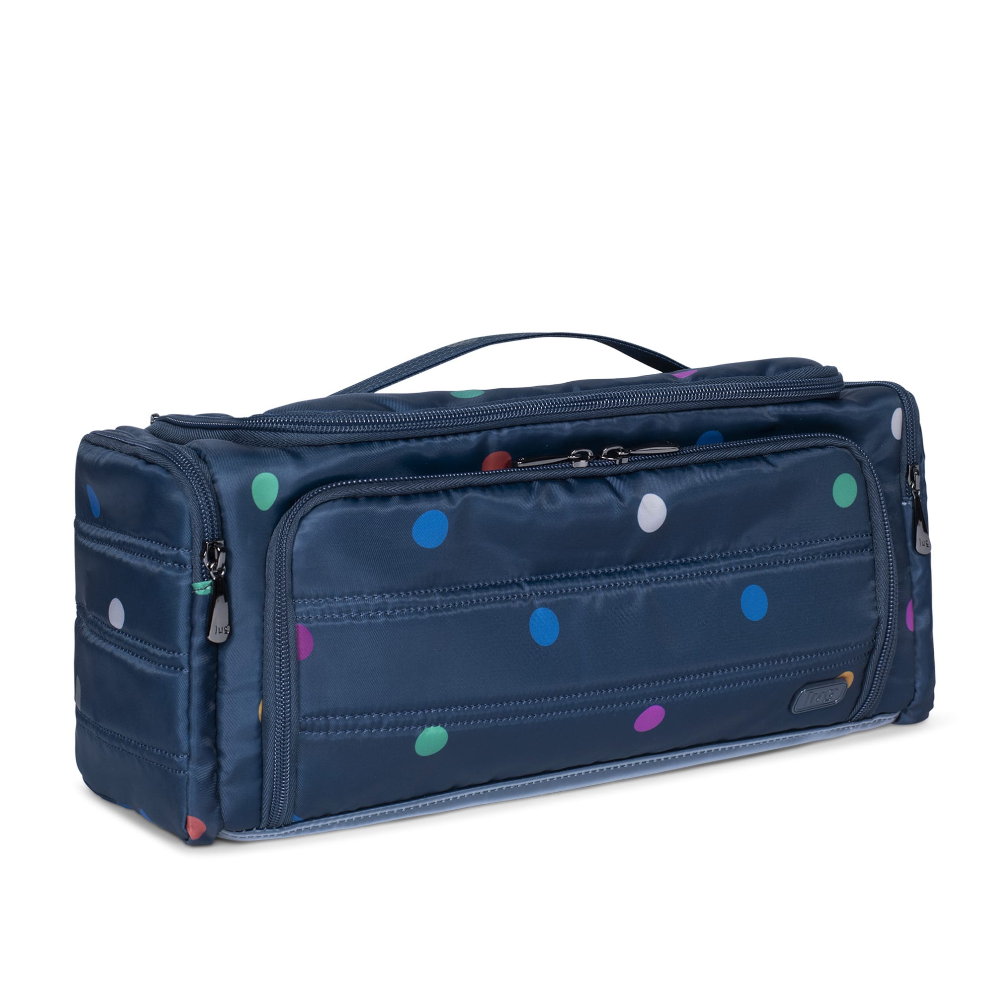 Trolley XL Cosmetic Case - MULTI DOTS NAVY - TrolleyXL_MultiDotNavy_02