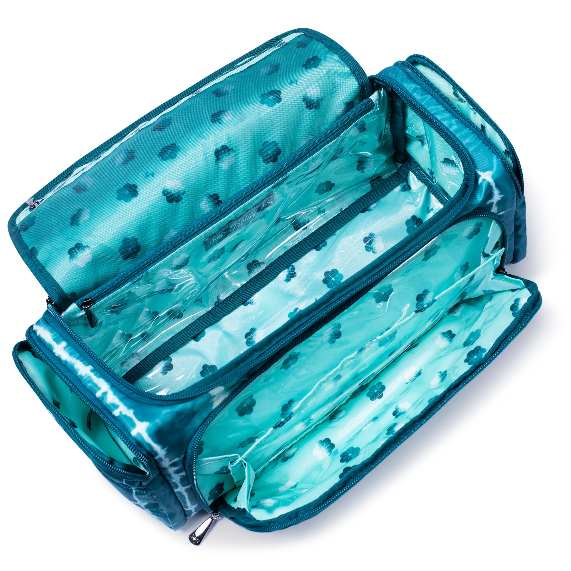 Trolley XL Cosmetic Case - SHIBORI TEAL - TrolleyXL_ShiboriSkyBlue_05
