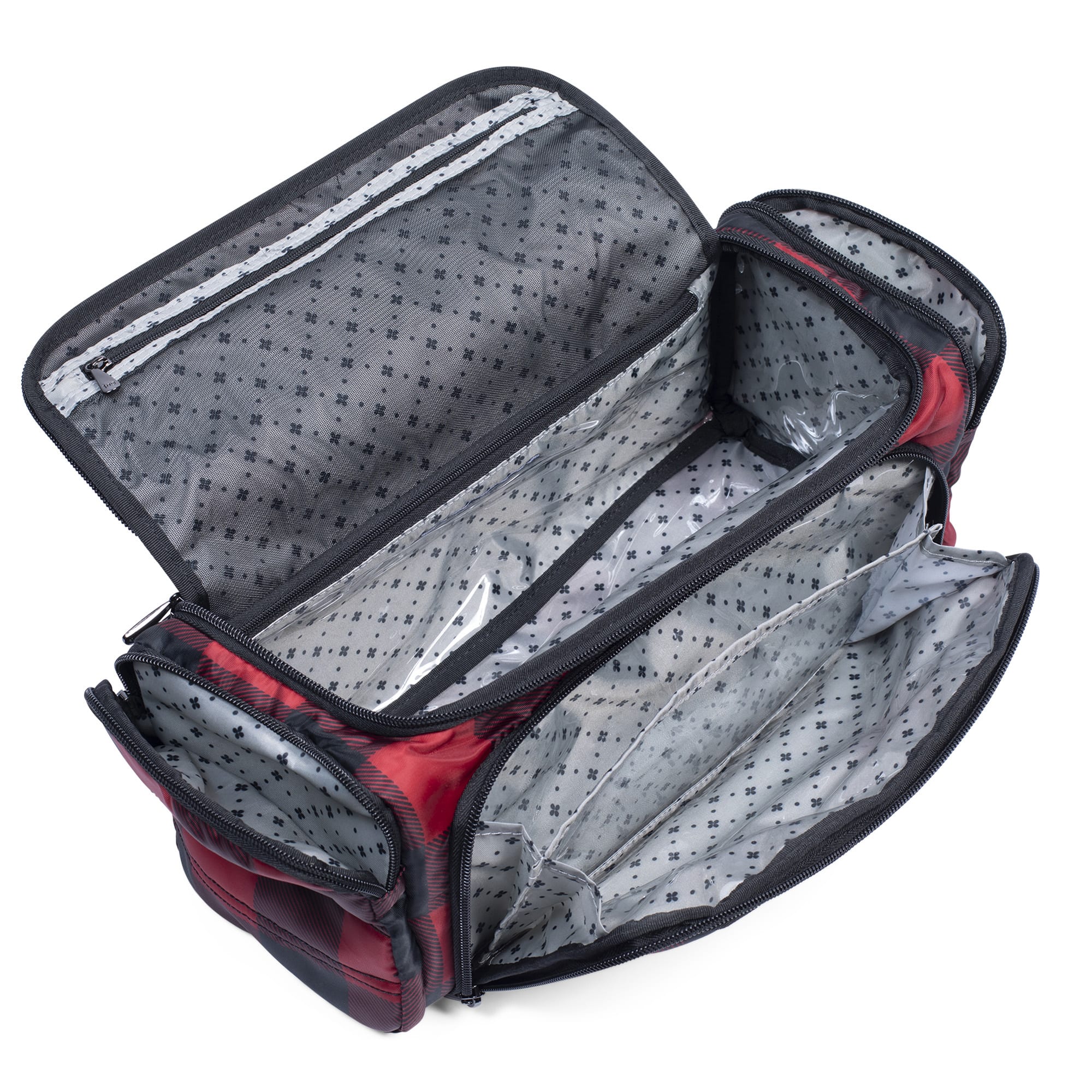 Trolley XL Cosmetic Case - BUFFALO CHECK RED - TrolleyXL_buffalocheckred_05