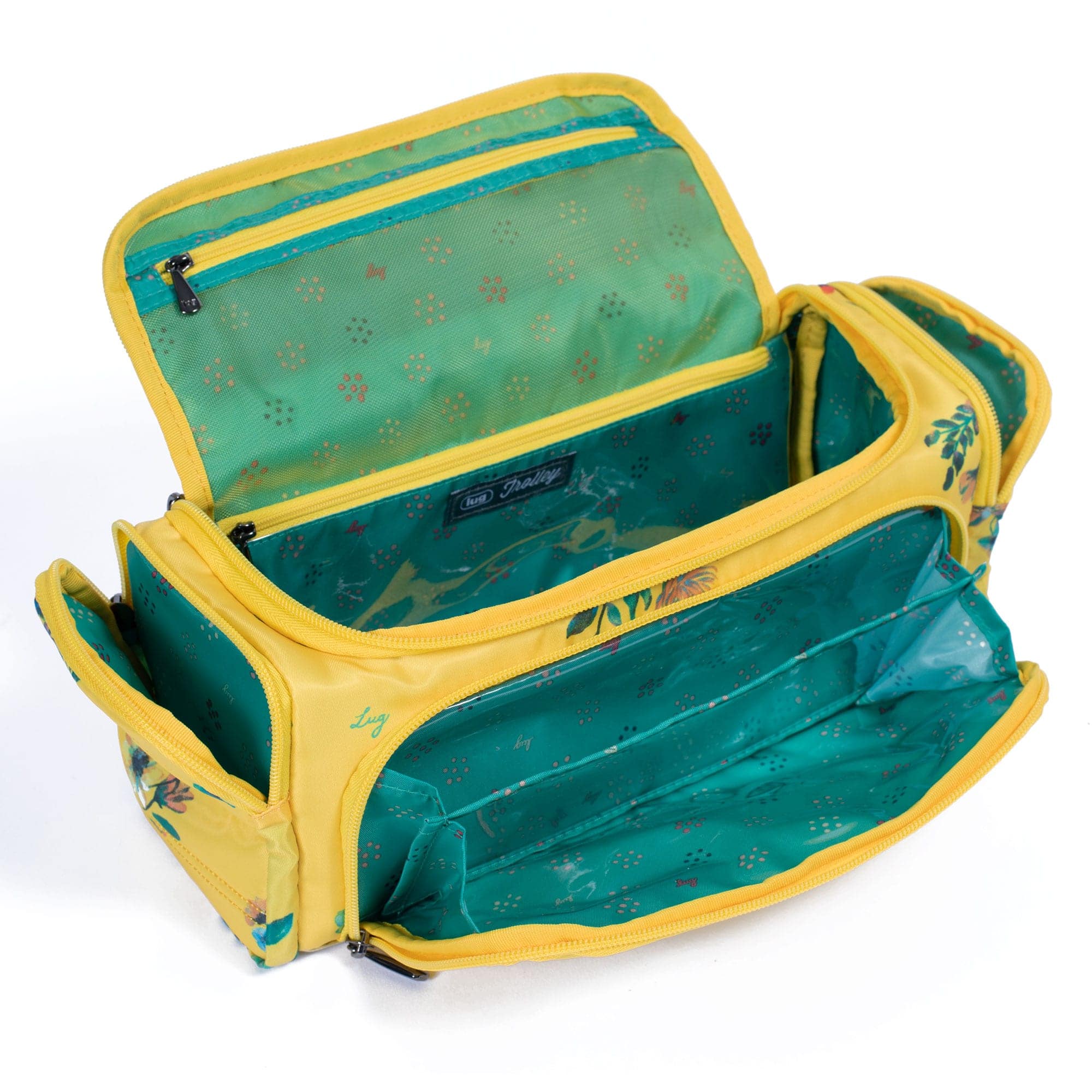 Trolley Cosmetic Case - BOUQUET YELLOW - Trolley_BouquetYellow_05b
