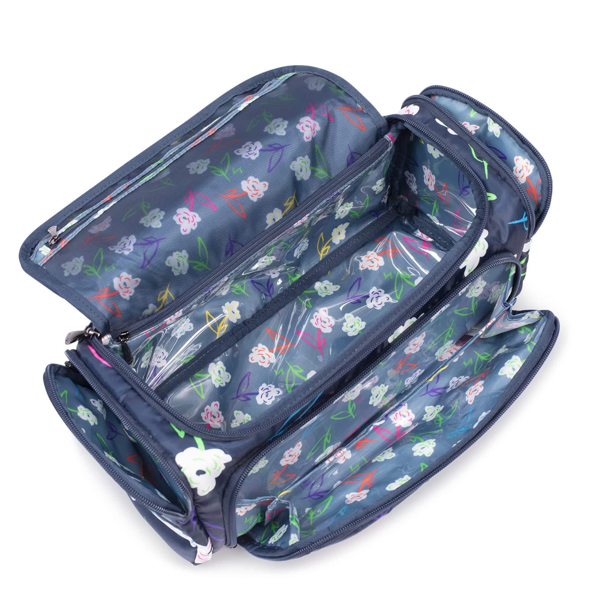 Trolley Cosmetic Case - POPPY RED - Trolley_BrightFloral_05