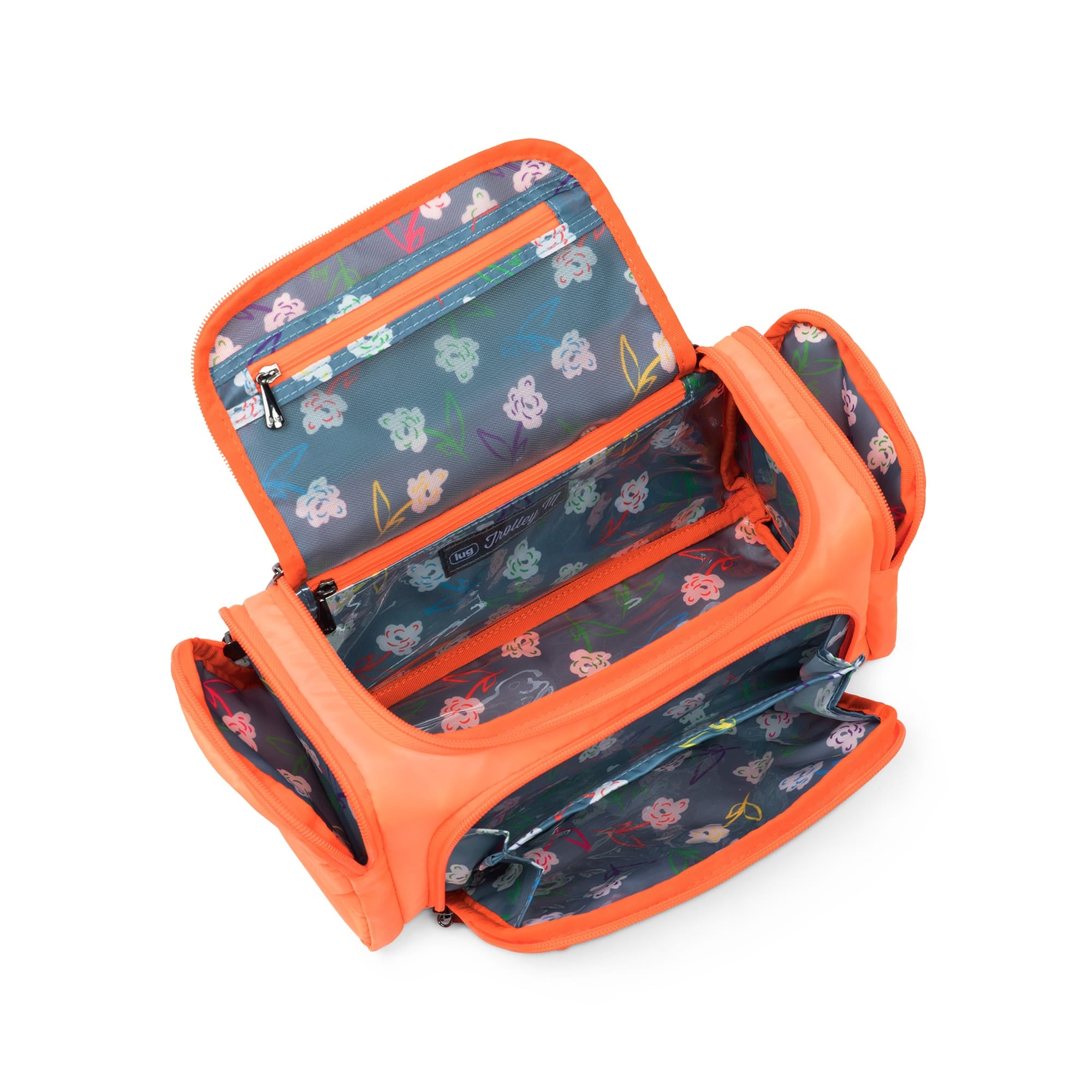 Trolley Medium Cosmetic Case - CORAL - Trolley_Medium_Coral_Neon_05