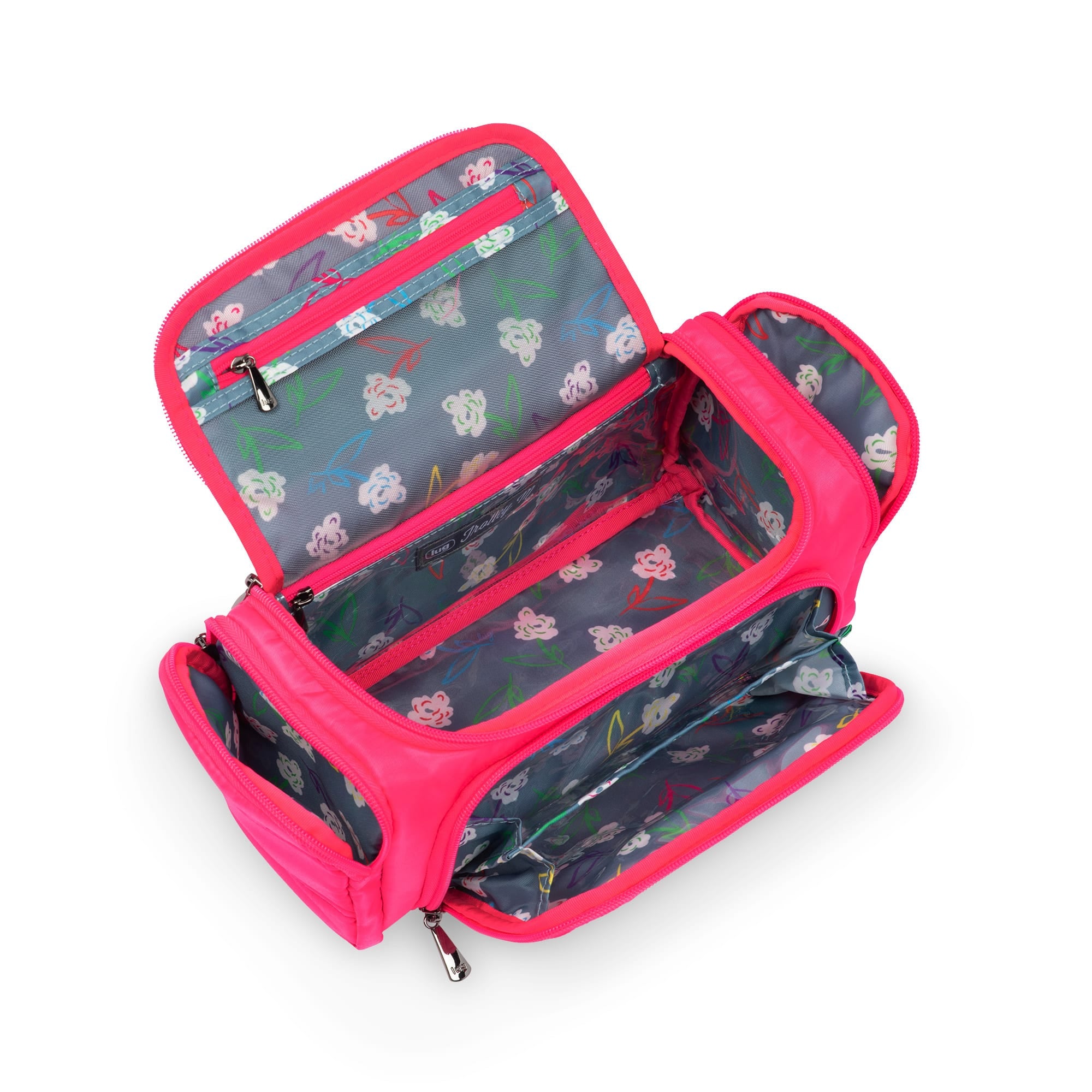 Trolley Medium Cosmetic Case - MAGENTA - Trolley_Medium_Magenta_Neon_05