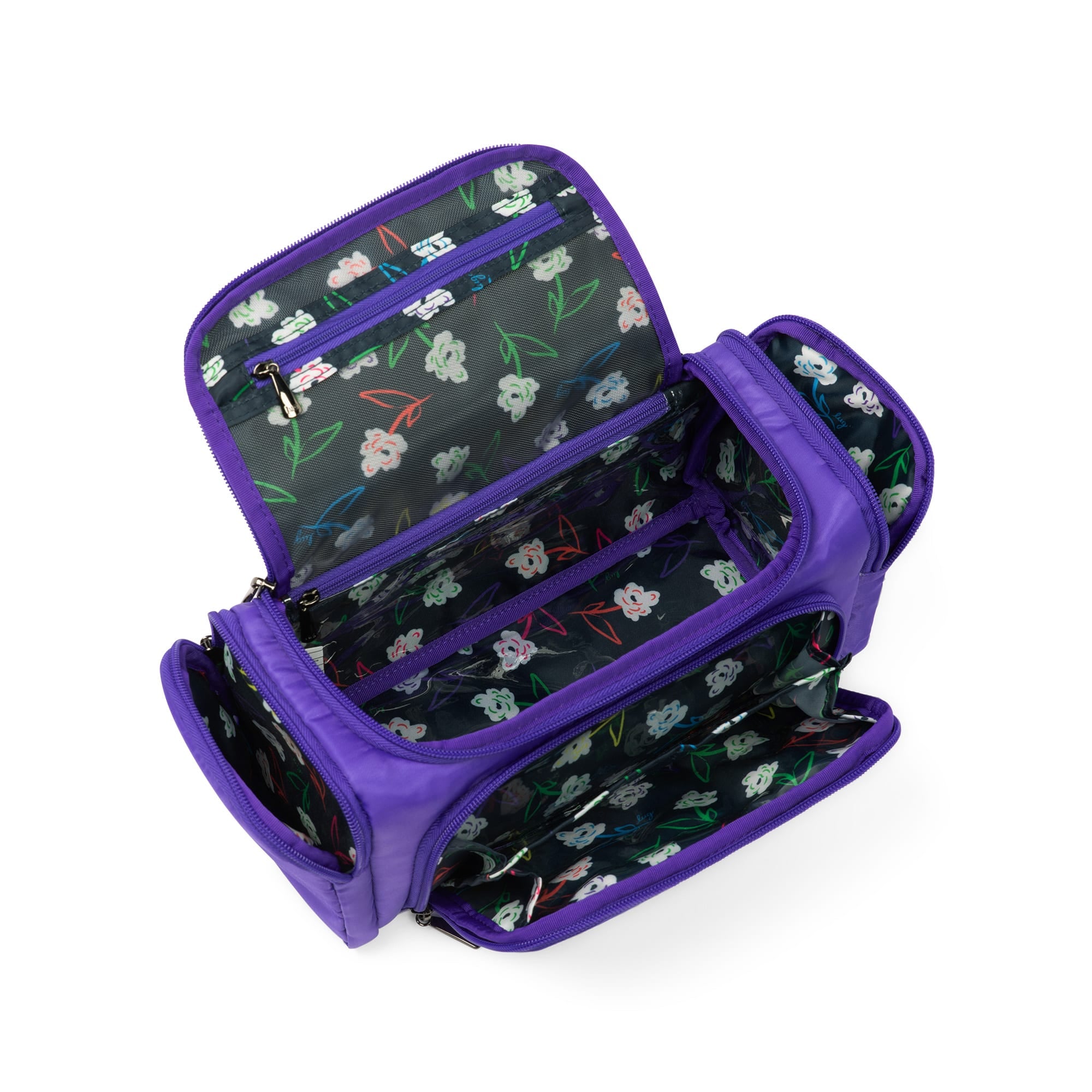 Trolley Medium Cosmetic Case - VIOLET - Trolley_Medium_Violet_Neon_05