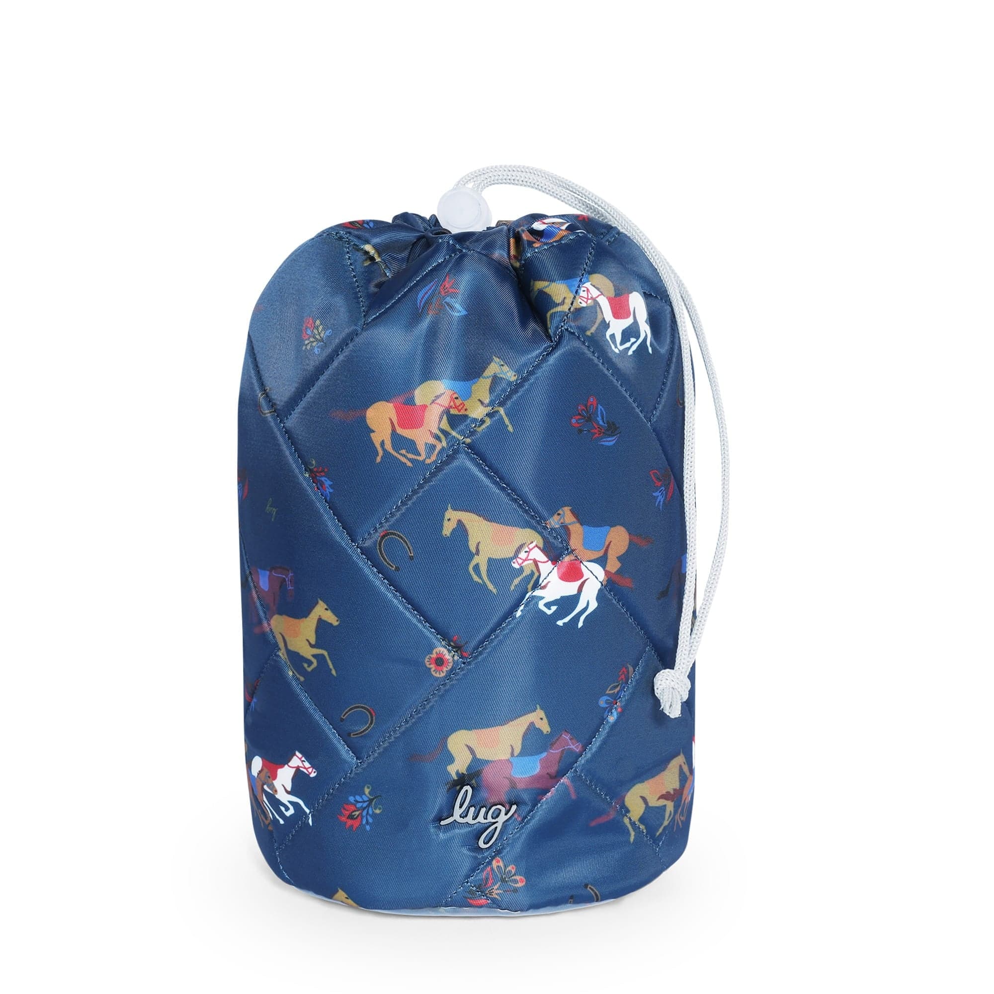Tumbler Storage Pouch - HORSES NAVY - TumblerPouch_HorseBlue_01