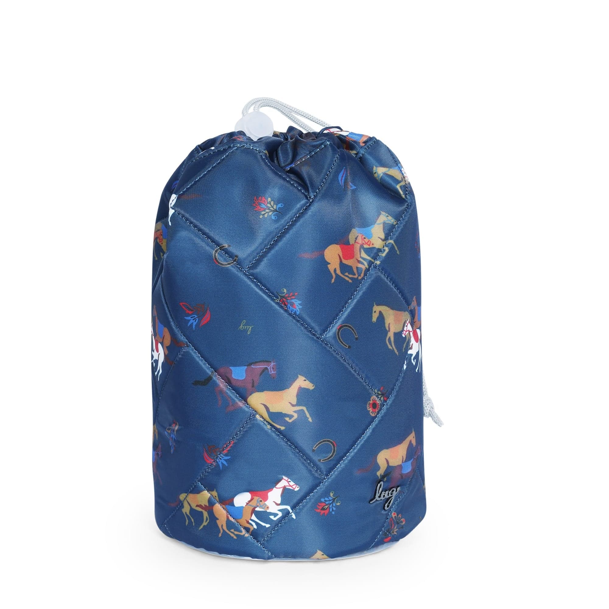 Tumbler Storage Pouch - HORSES NAVY - TumblerPouch_HorseBlue_02