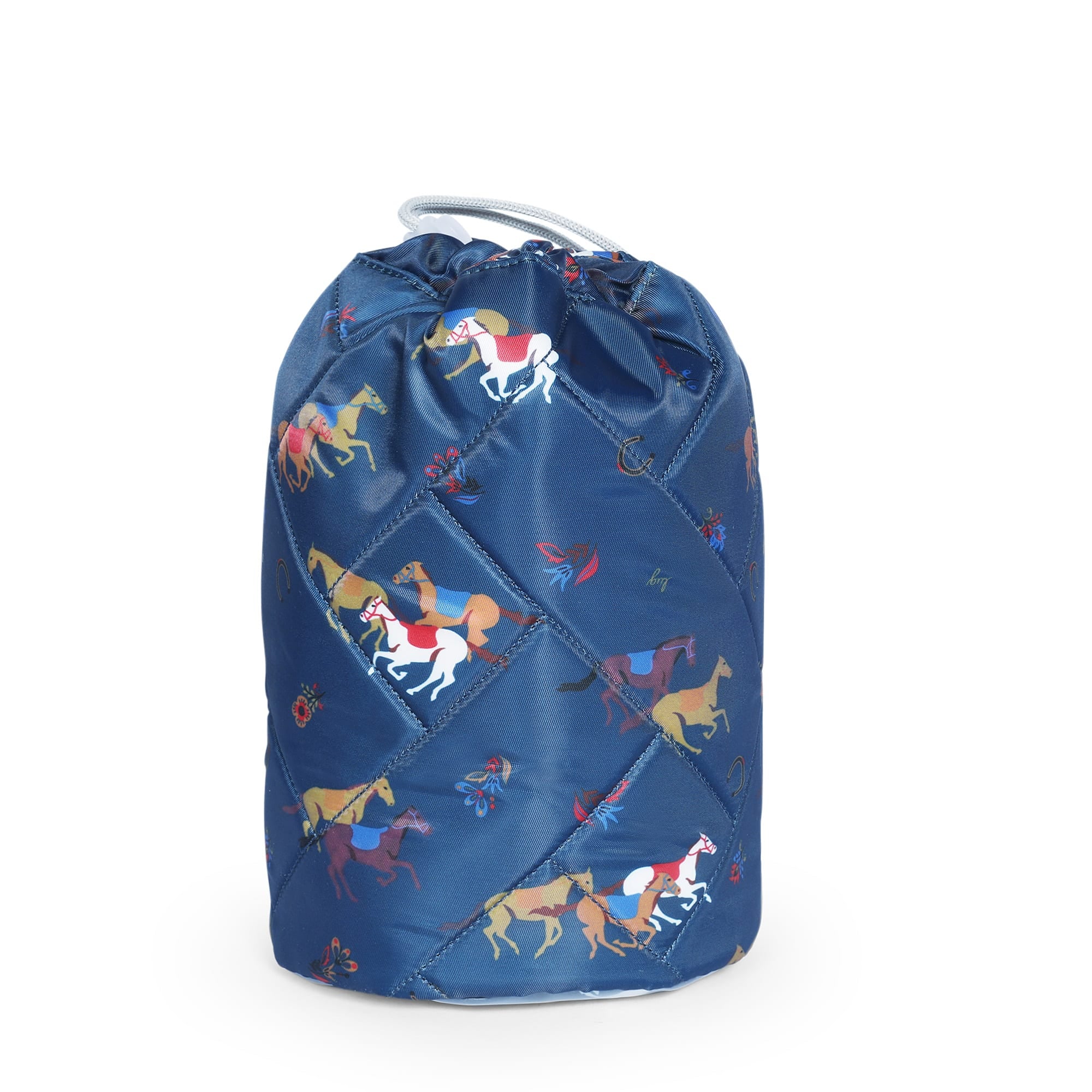 Tumbler Storage Pouch - HORSES NAVY - TumblerPouch_HorseBlue_03