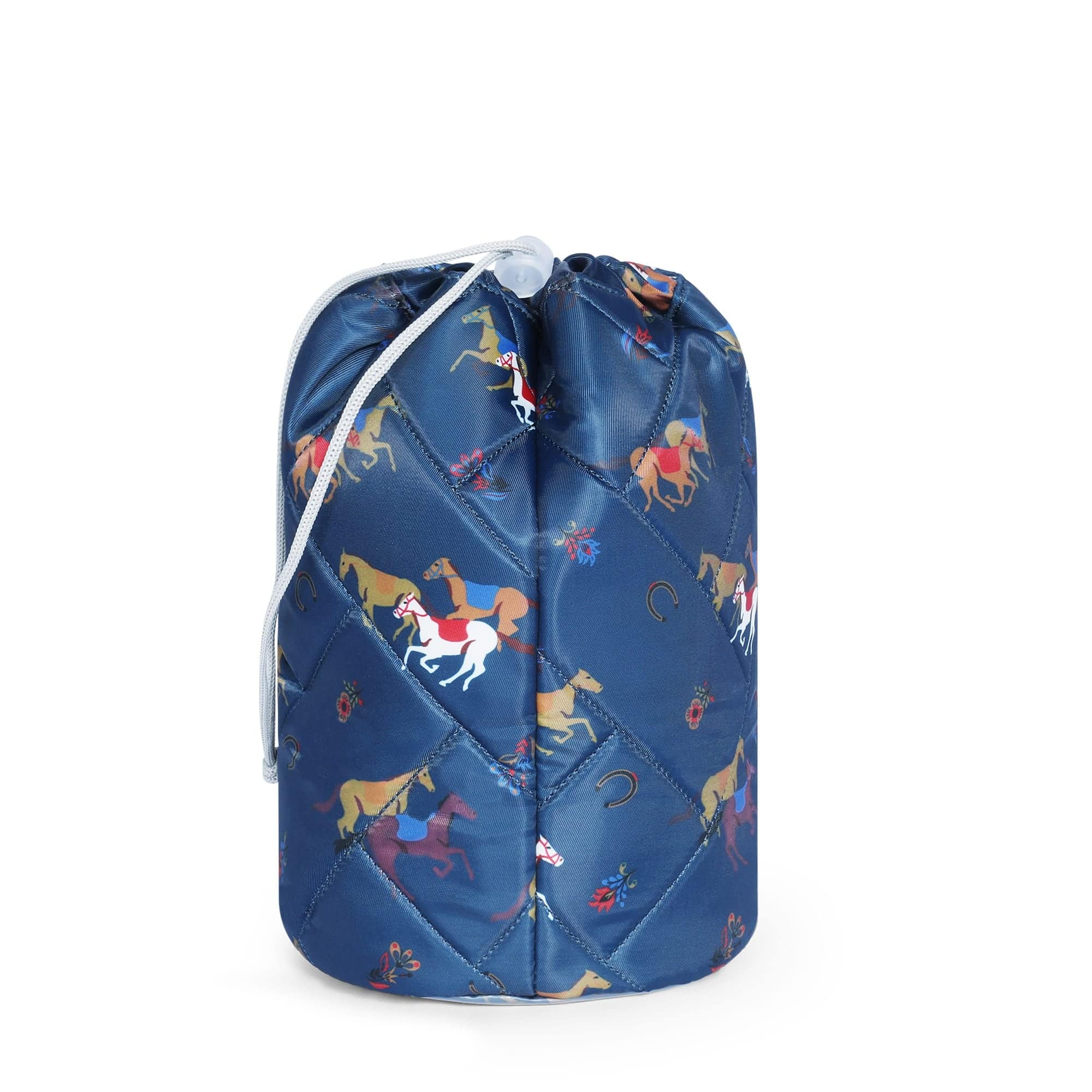 Tumbler Storage Pouch - HORSES NAVY - TumblerPouch_HorseBlue_04