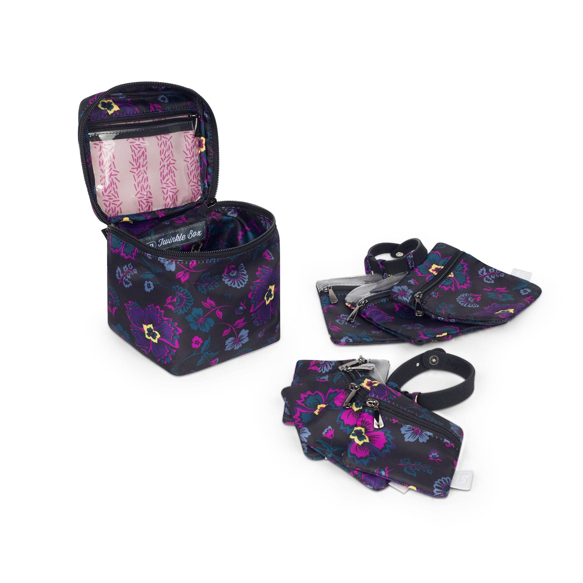 Twinkle Jewelry Box Organizer - BOHO FLORAL BLACK - TwinkleBox_Boho_Floral_Black_04