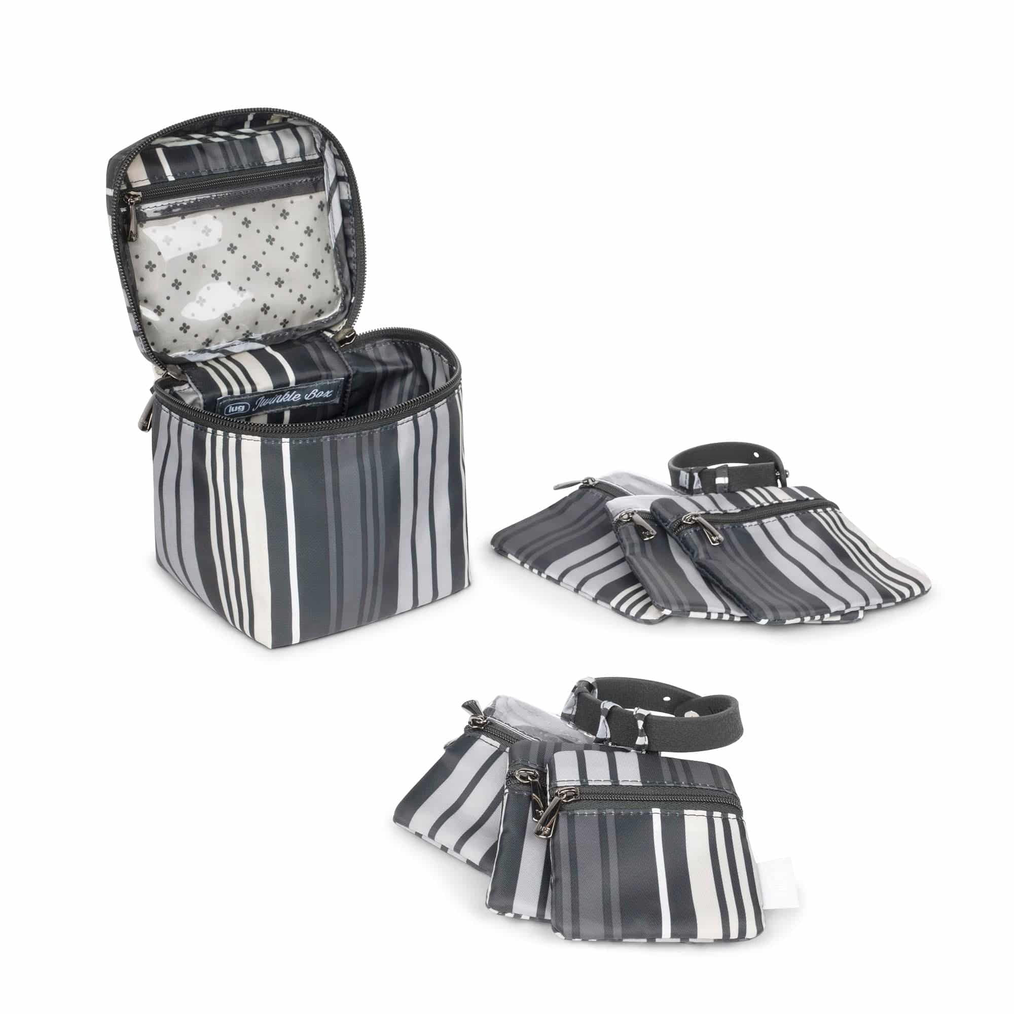 Twinkle Jewelry Box Organizer - LOVE STRIPE BLACK - TwinkleBox_Love_Stripe_Black_04