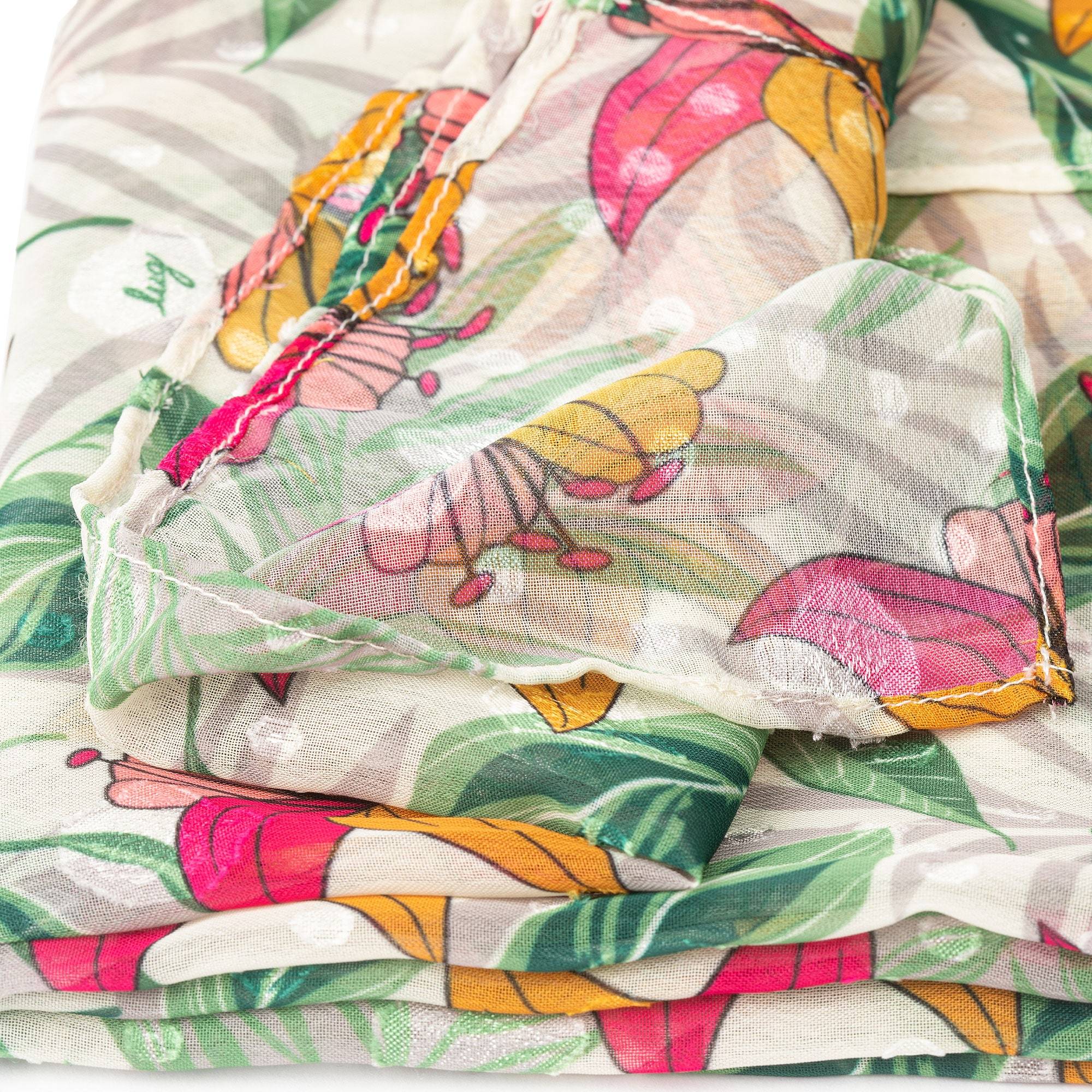 Twist Lightweight Printed Shawl - LILY SAND - Twist_LilySand_06