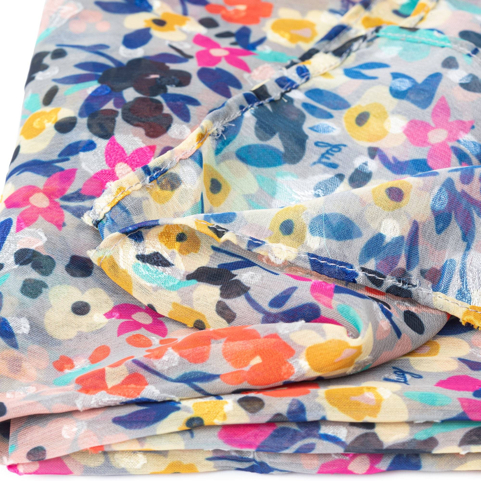 Twist Lightweight Printed Shawl - WILDFLOWER MULTI - Twist_WildflowerMulti_06