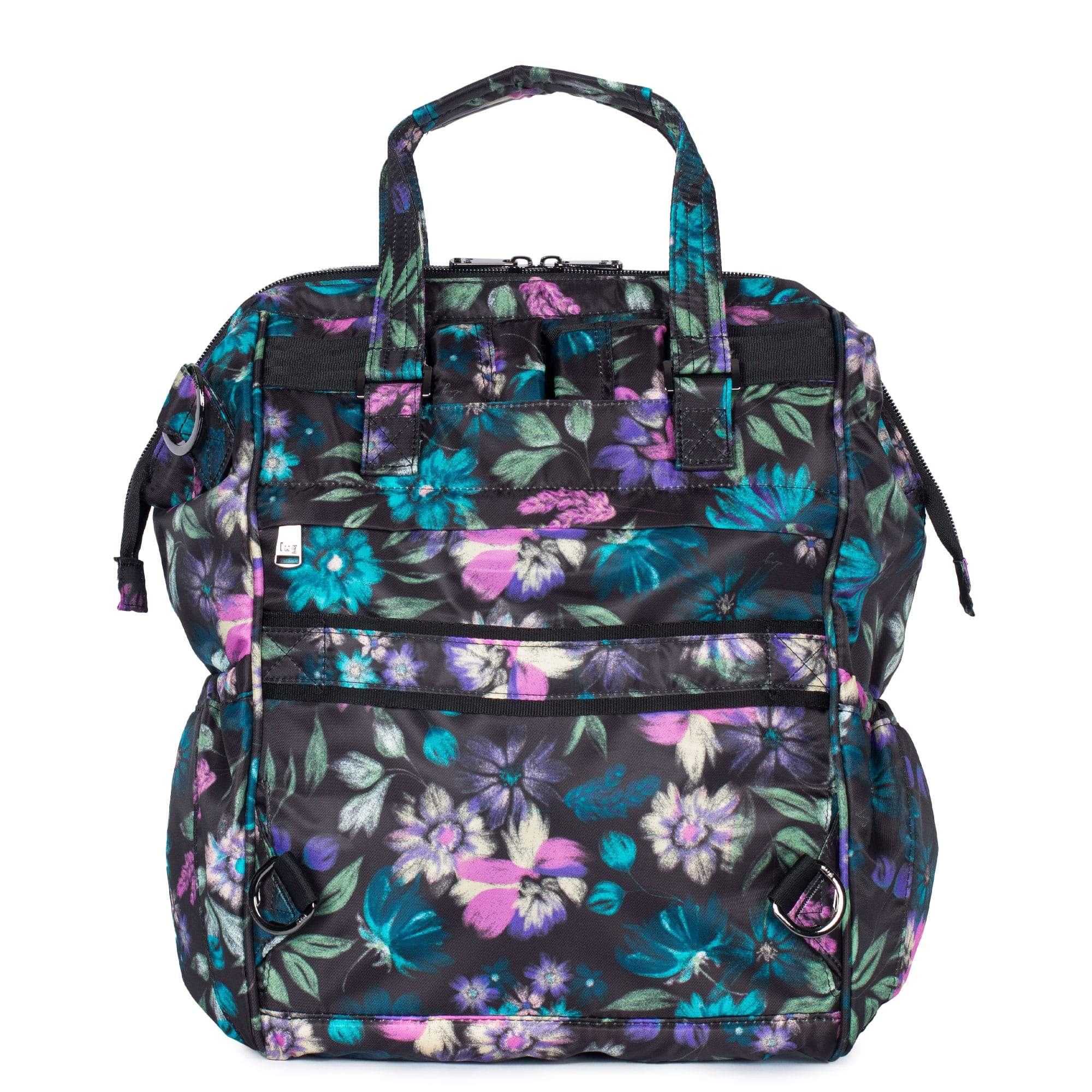 Via 2 Convertible Tote Bag - BLOOM BLACK - Via2_BloomBlack_04