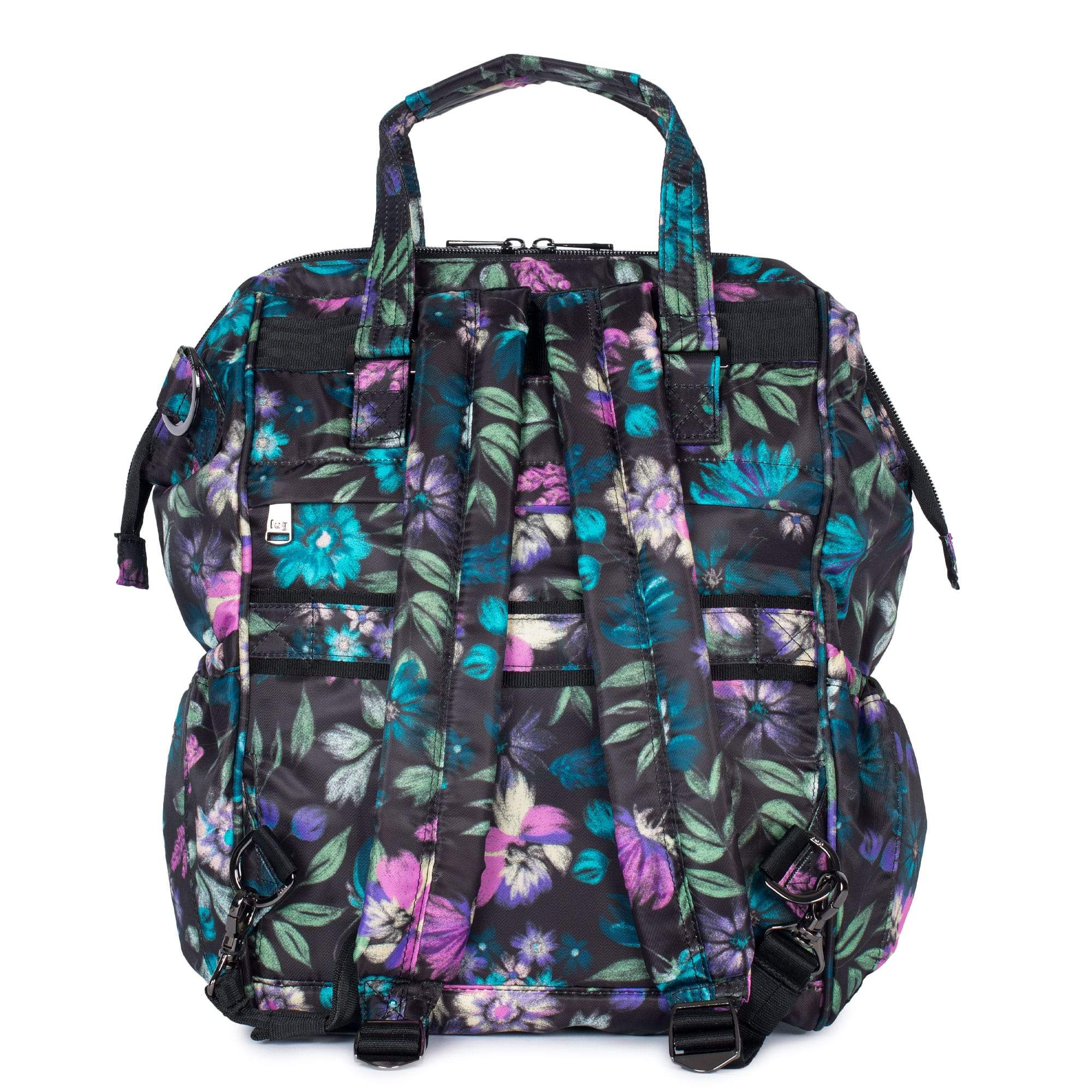 Via 2 Convertible Tote Bag - BLOOM BLACK - Via2_BloomBlack_04a