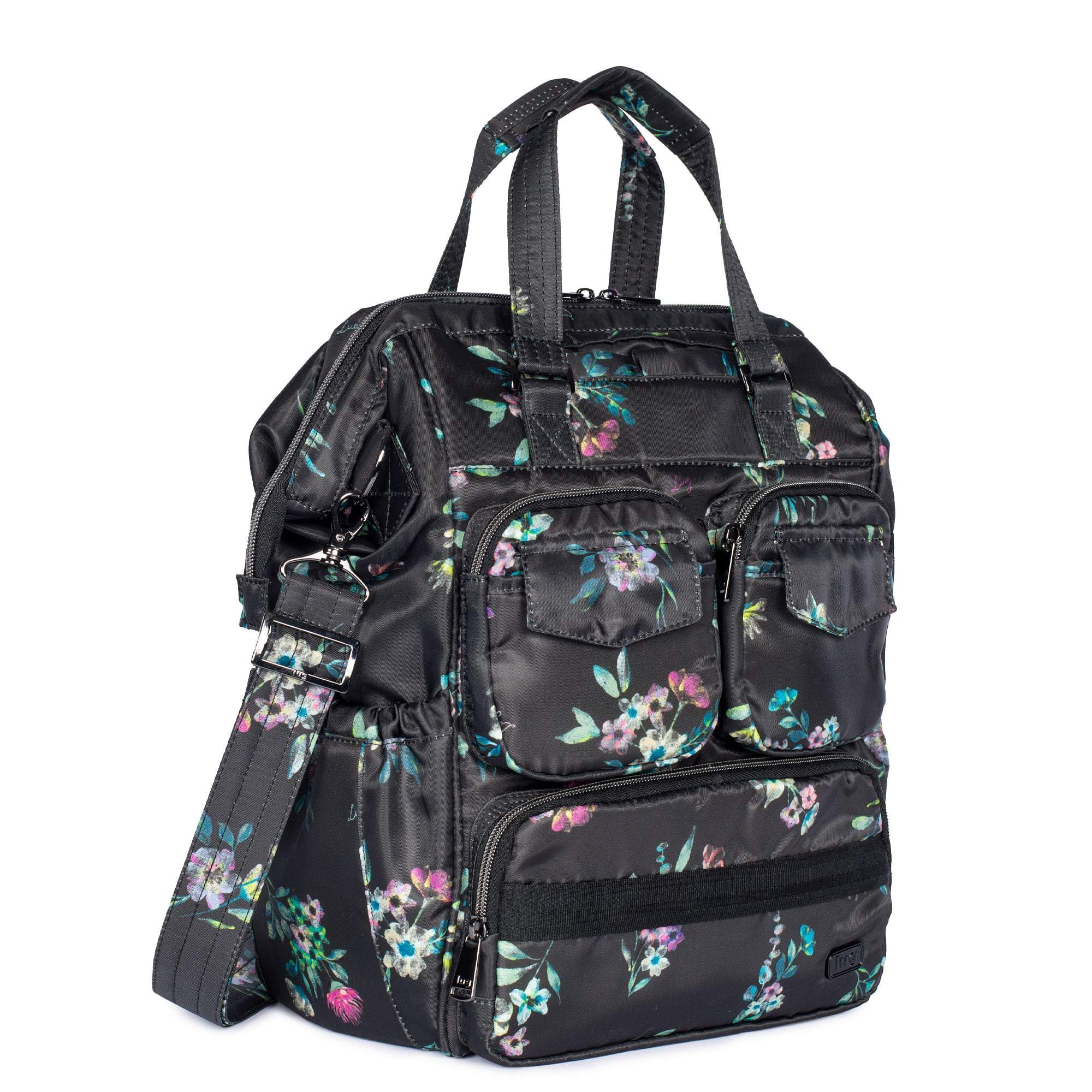 Via 2 Convertible Tote Bag - BOUQUET BLACK - Via2_BouquetBlack_02_9ab935b9-8f8a-440b-8f77-d3553f9b9902