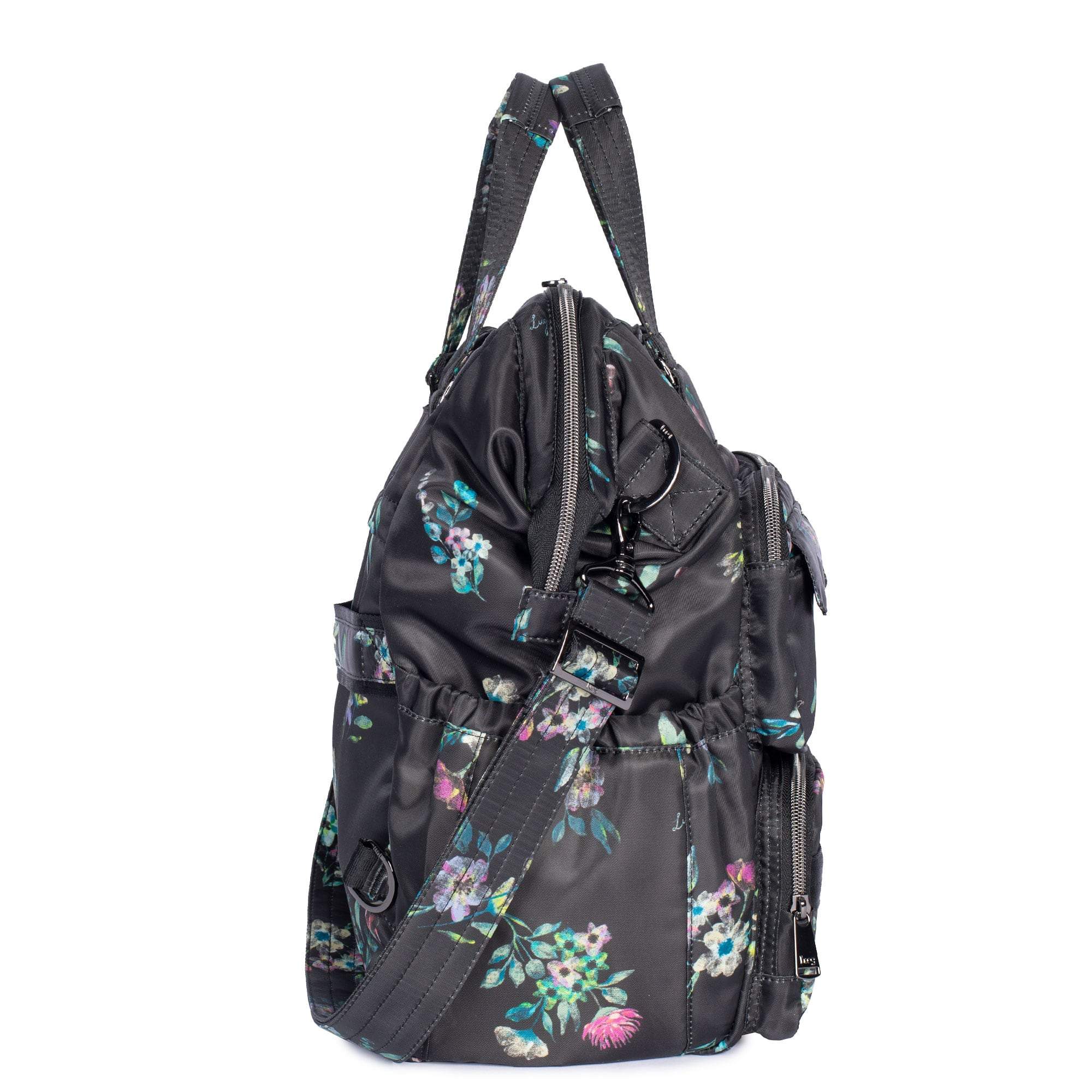 Via 2 Convertible Tote Bag - BOUQUET BLACK - Via2_BouquetBlack_03_47647b37-1d62-4a25-8d66-7f3a6a2d3e5e