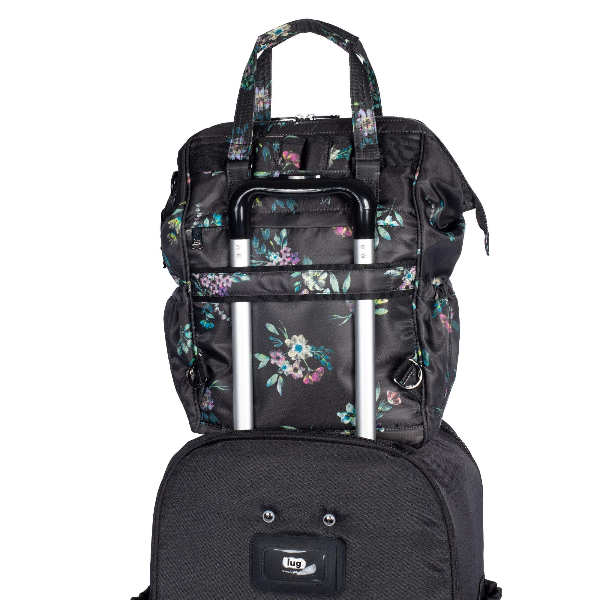 Via 2 Convertible Tote Bag - BOUQUET BLACK - Via2_BouquetBlack_06_7e12f274-7361-4460-a226-b427f68ecc10