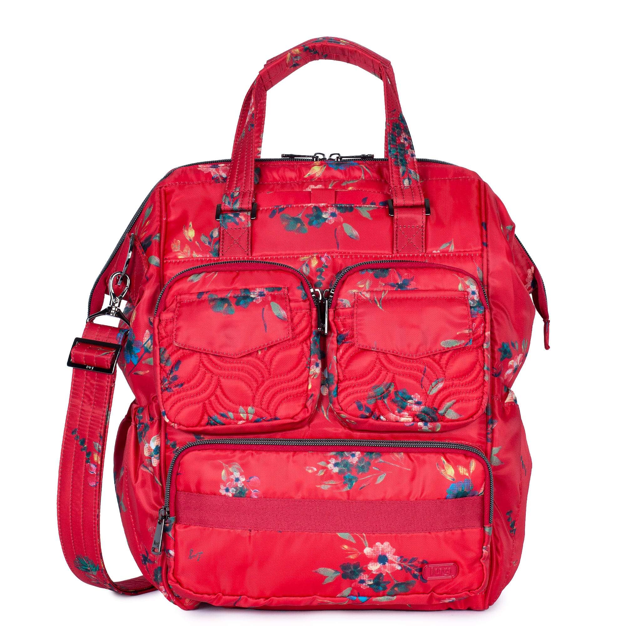 Via 2 Convertible Tote Bag - BOUQUET RED - Via2_BouquetRed_01