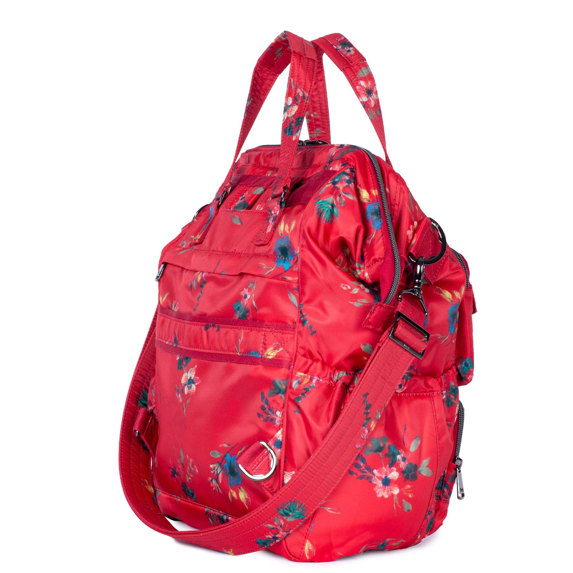 Via 2 Convertible Tote Bag - BOUQUET RED - Via2_BouquetRed_04b