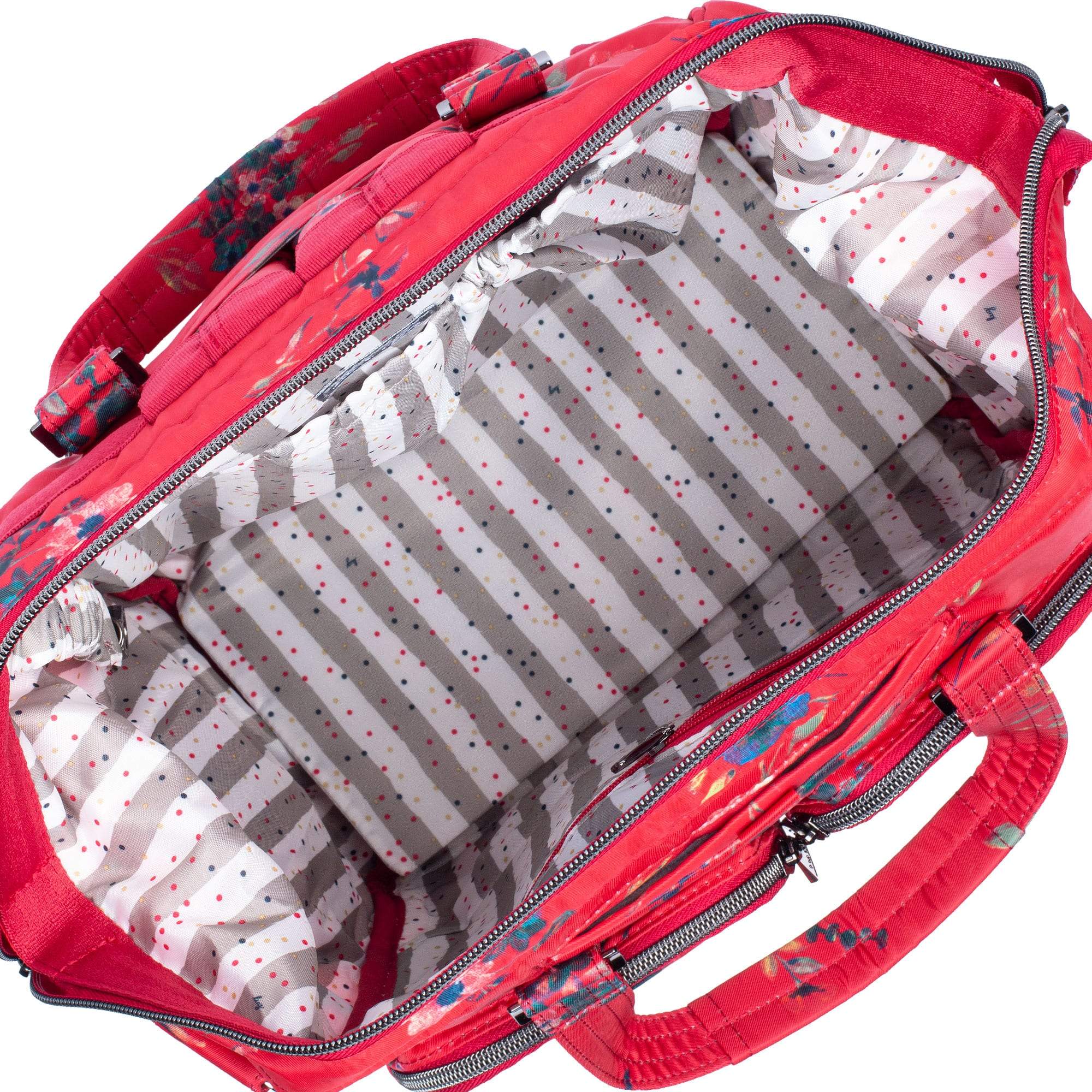 Via 2 Convertible Tote Bag - BOUQUET RED - Via2_BouquetRed_05