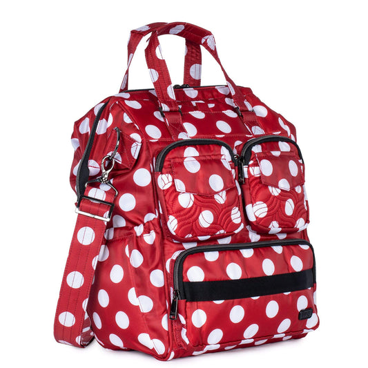 Via 2 Convertible Tote Bag - CRIMSON LARGE DOT - Via2_CrimsonLgDot_02