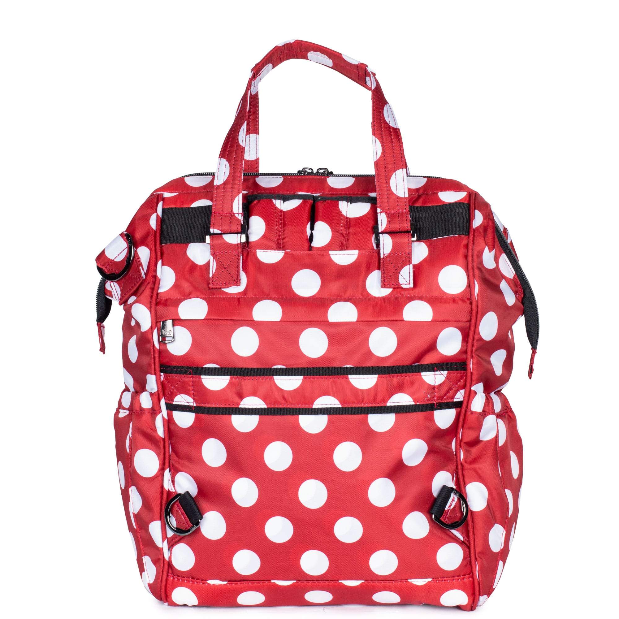 Via 2 Convertible Tote Bag - CRIMSON LARGE DOT - Via2_CrimsonLgDot_04